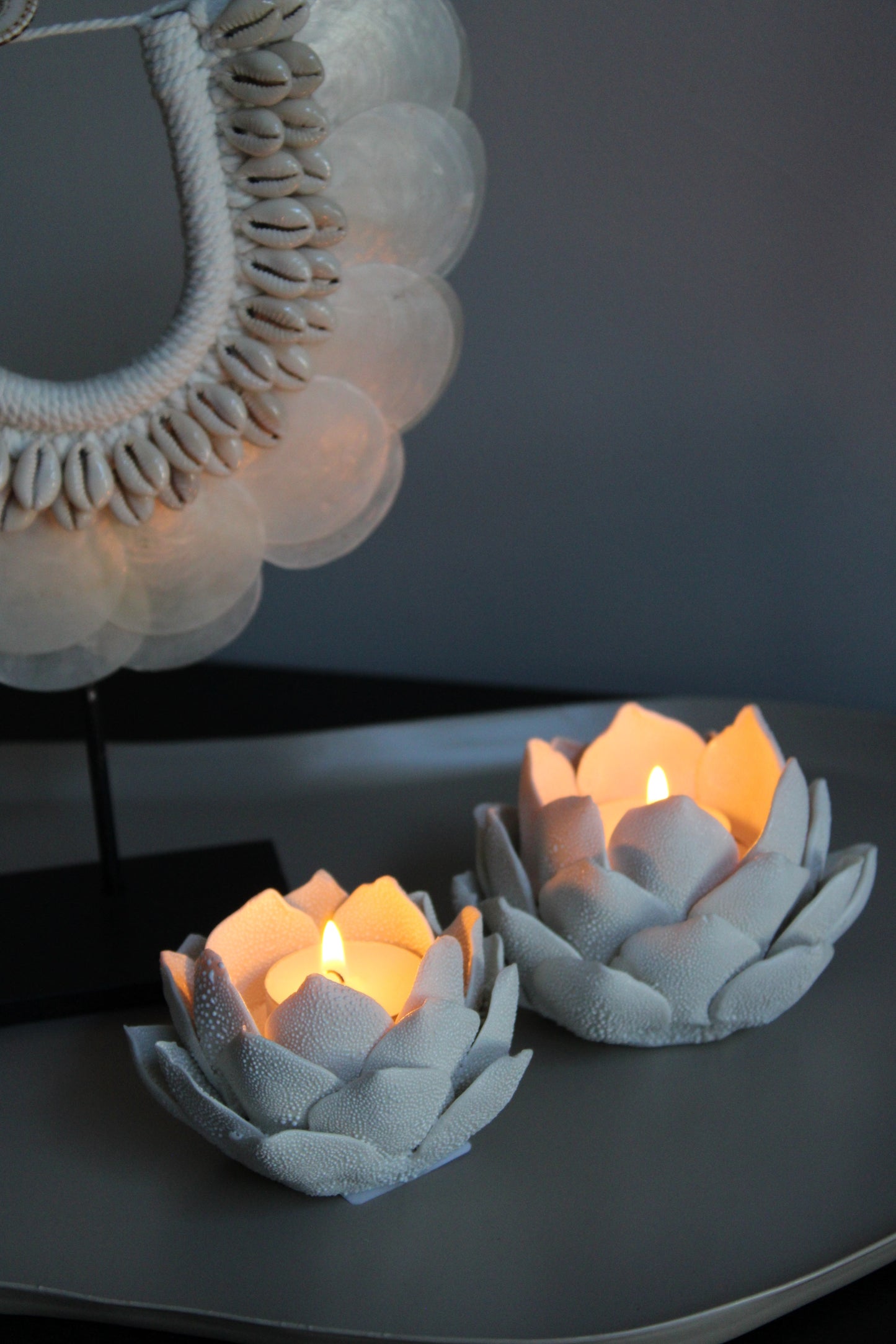 THEELICHTHOUDER CRÈME | LIGHT & LIVING | SET VAN 2