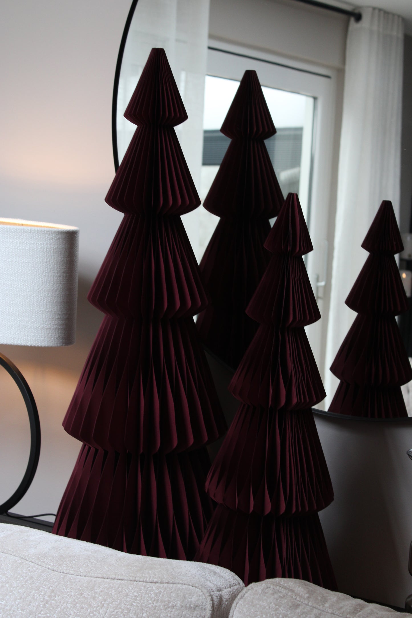 XL KERSTBOOM | BURGUNDY | DIVERSE FORMATEN