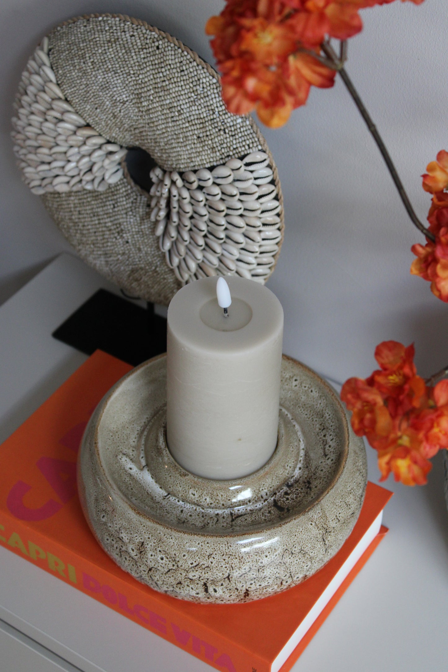 LED KAARS TAUPE | LIGHT & LIVING | 7,5X12,5CM