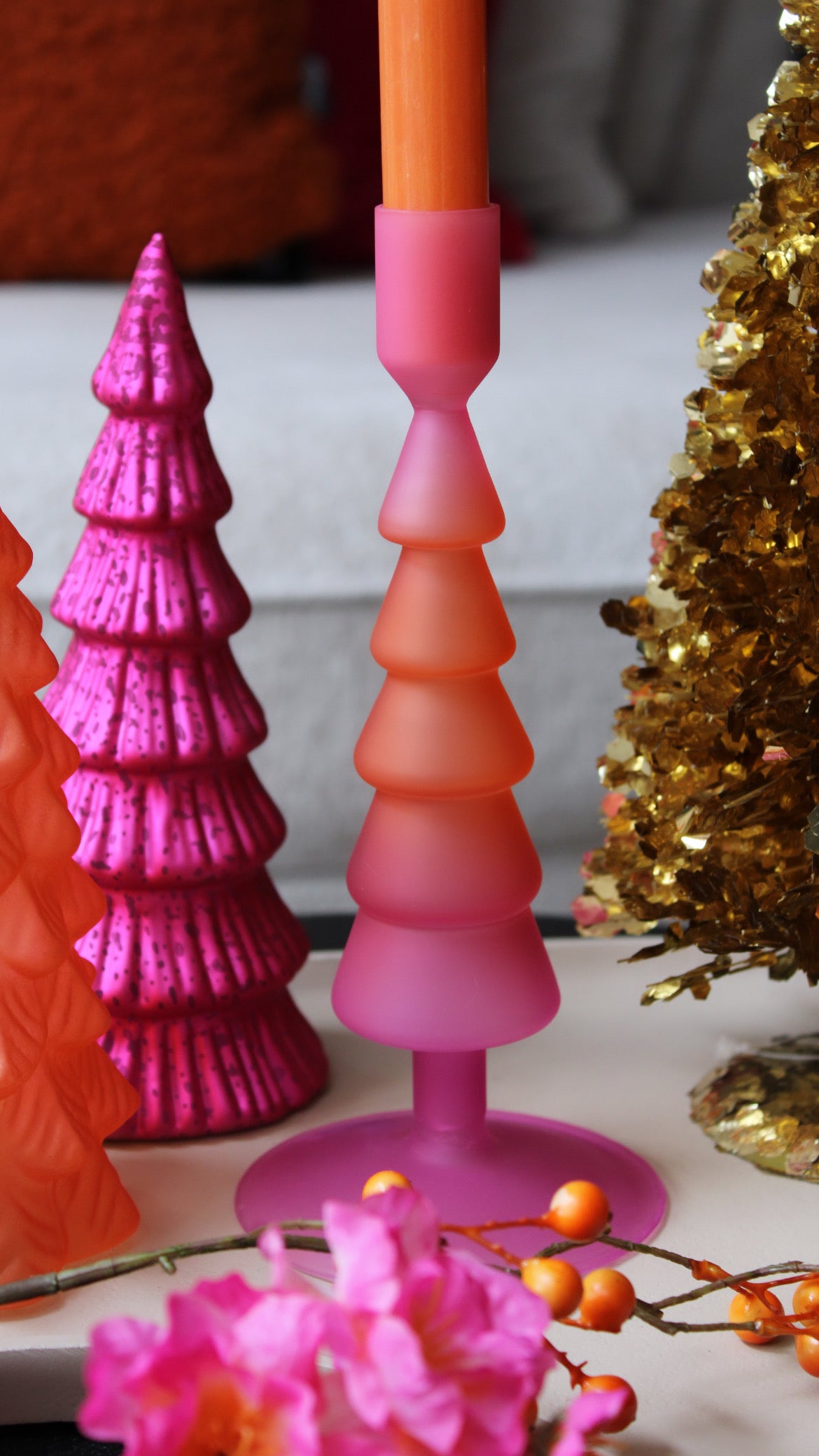 KANDELAAR | FUCHSIA | KERSTBOOM