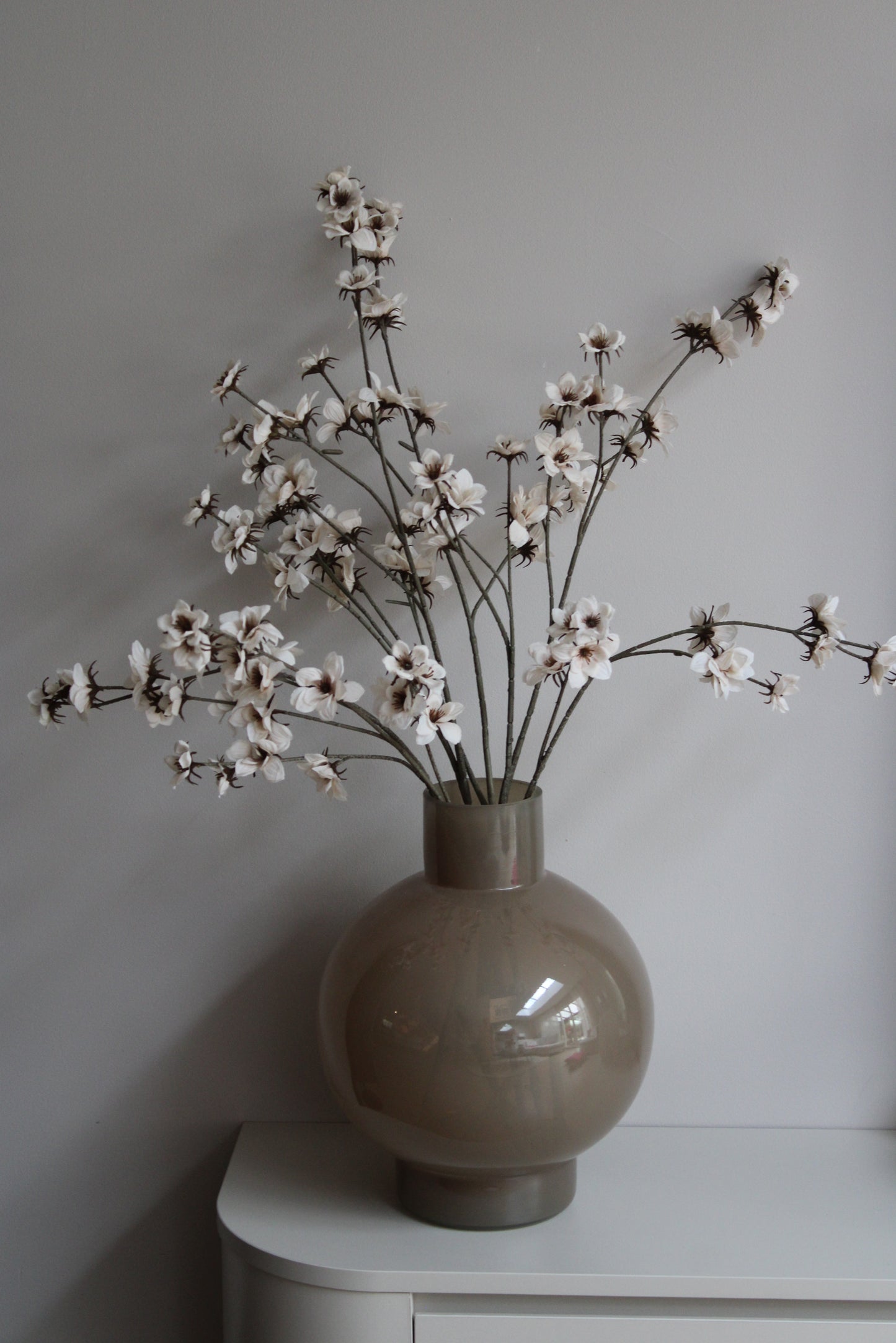 KUNSTTAK BLOEMETJES | BEIGE