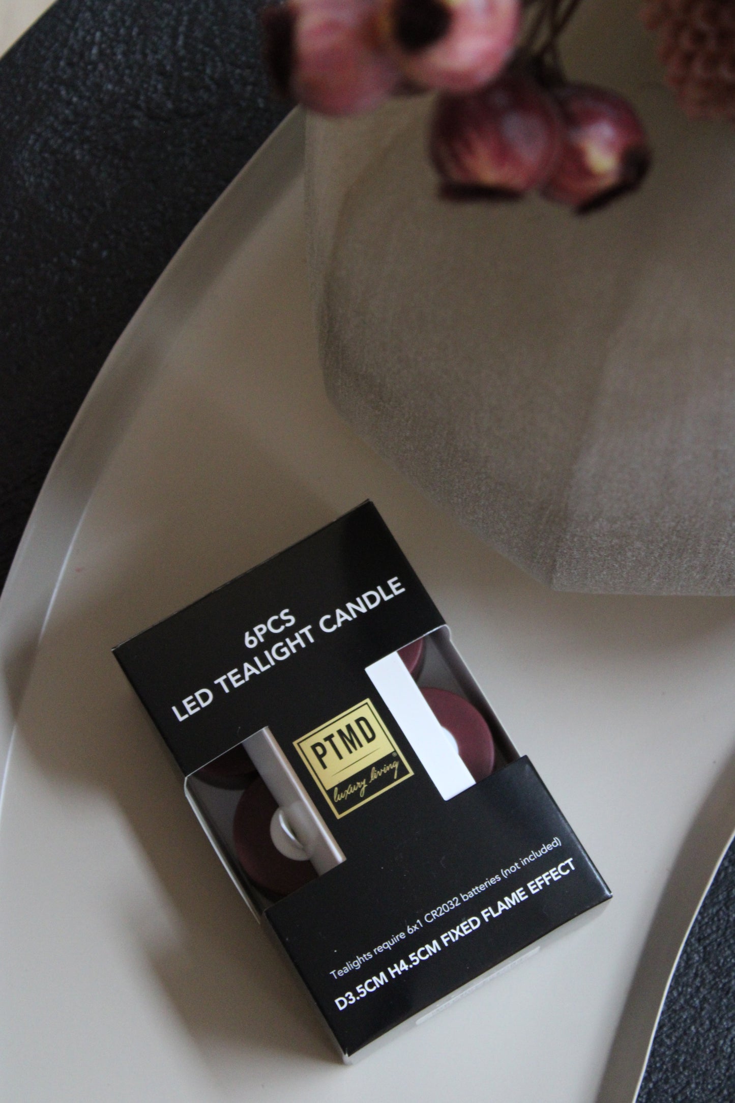 PTMD THEELICHTEN | 6 STUKS | BORDEAUX