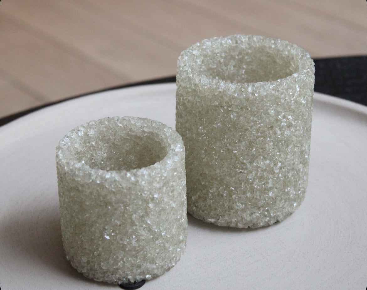 THEELICHT BEIGE | SET VAN 2 | SPARKLY