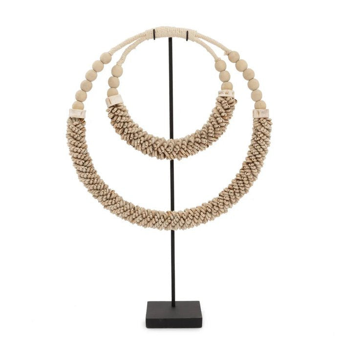 SCHELPENKETTING DUBBEL | ORNAMENT | NATUREL