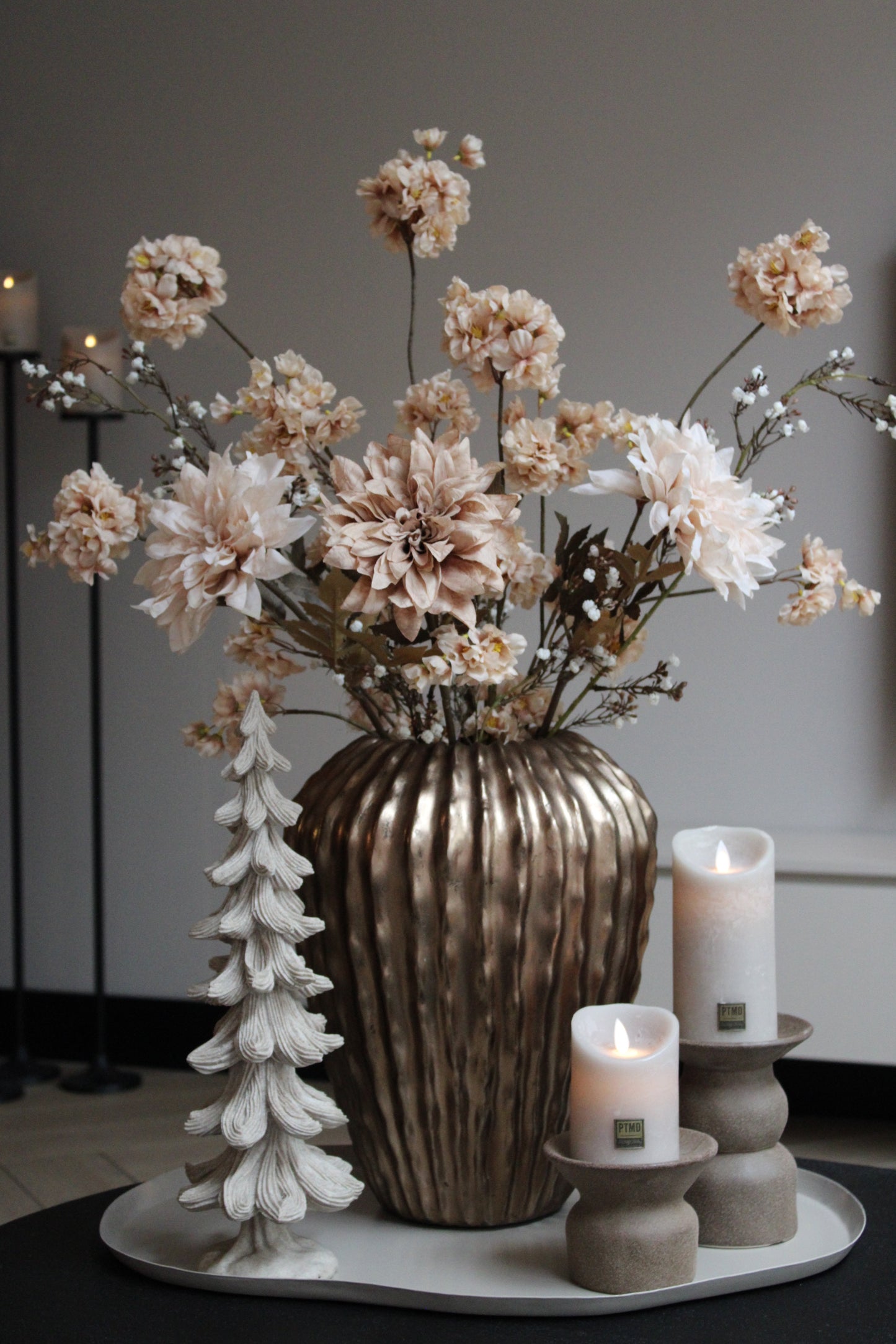 KANDELAAR ATRANI | LIGHT & LIVING | SET VAN 2 | MATT BRUIN