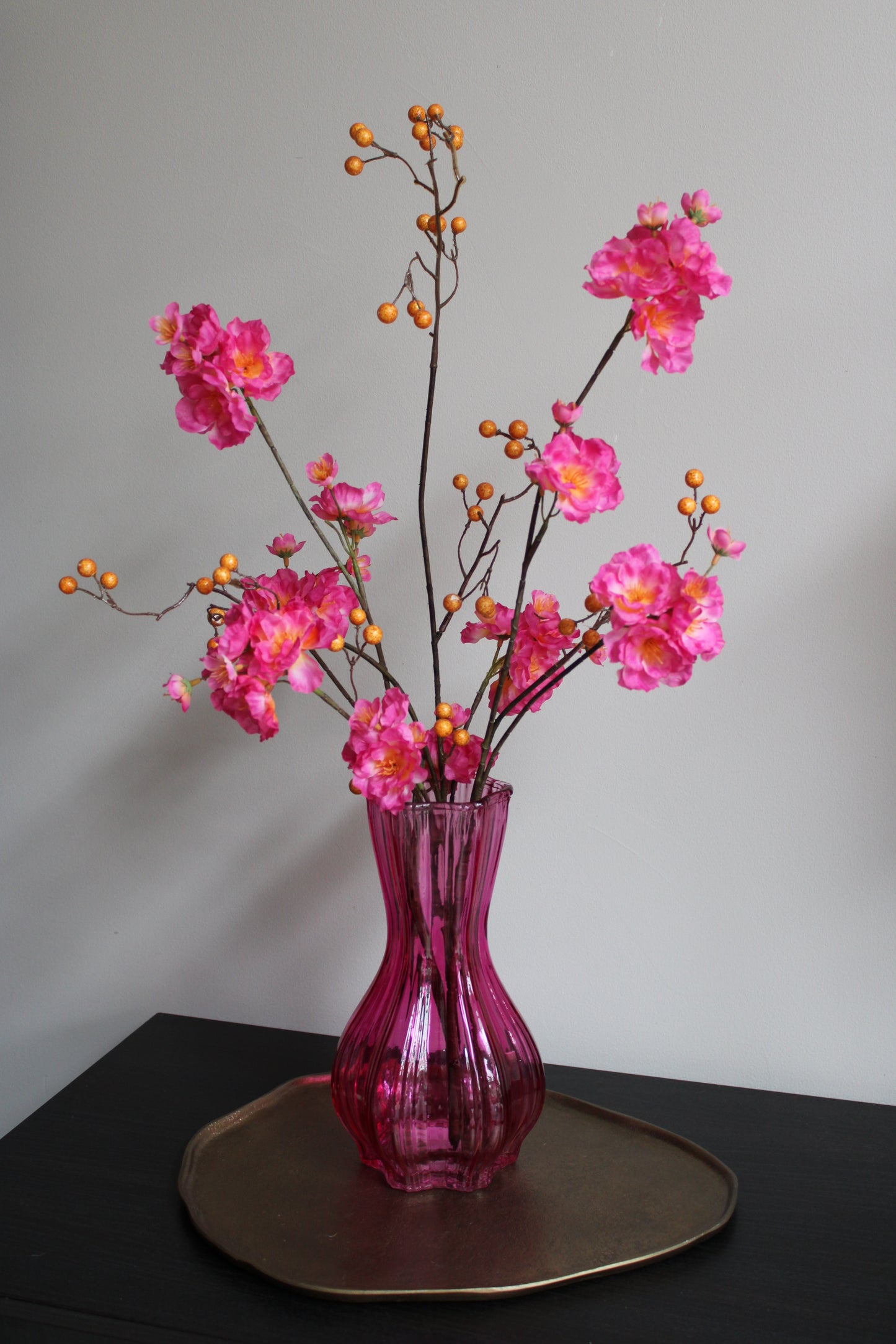 BOEKET BELLA | INCL VAAS | FUCHSIA