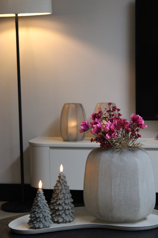 KERSTBOOM TAUPE | LED KAARS | SET VAN 2