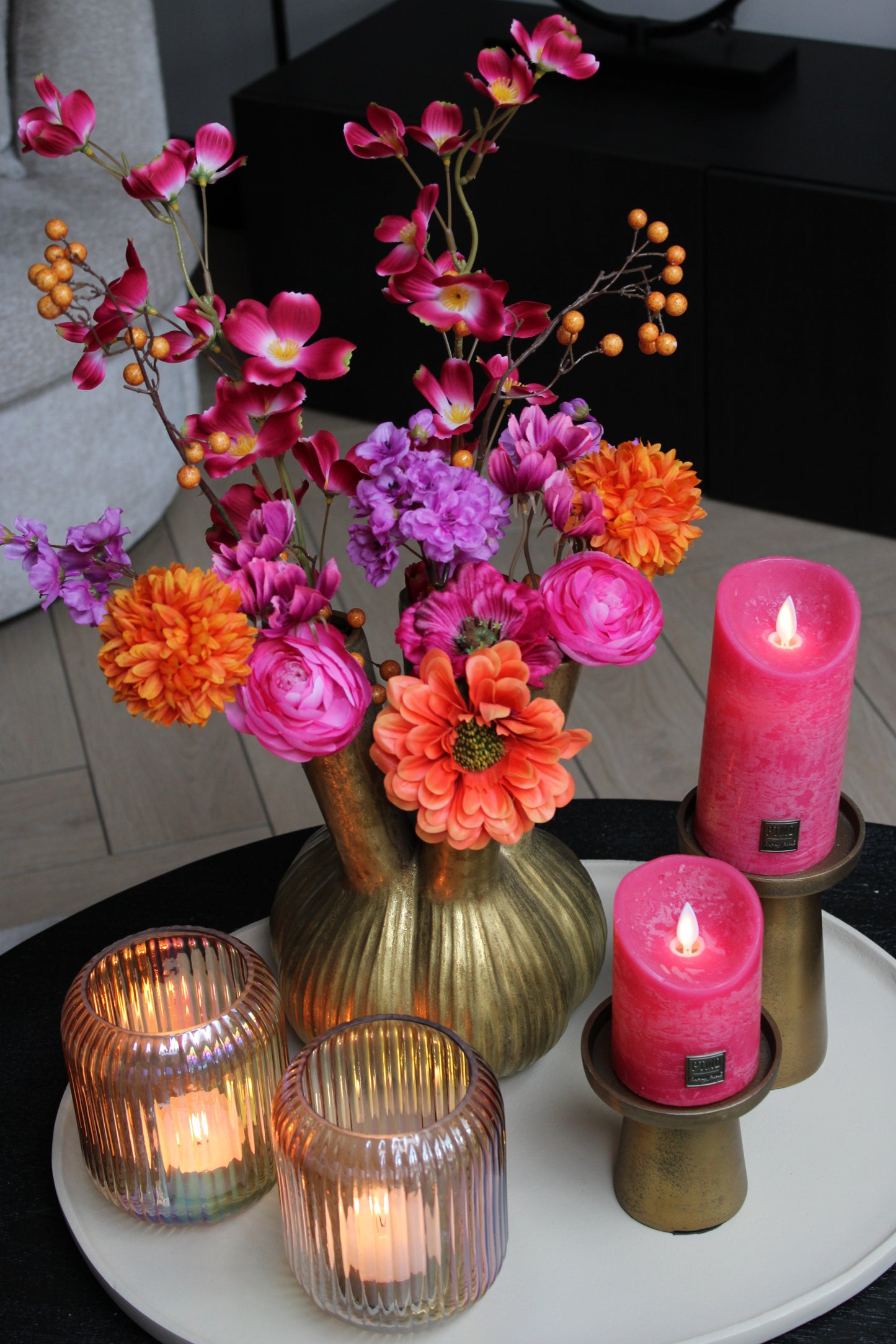 THEELICHTHOUDER | PEDORA | GOLD PARELMOER