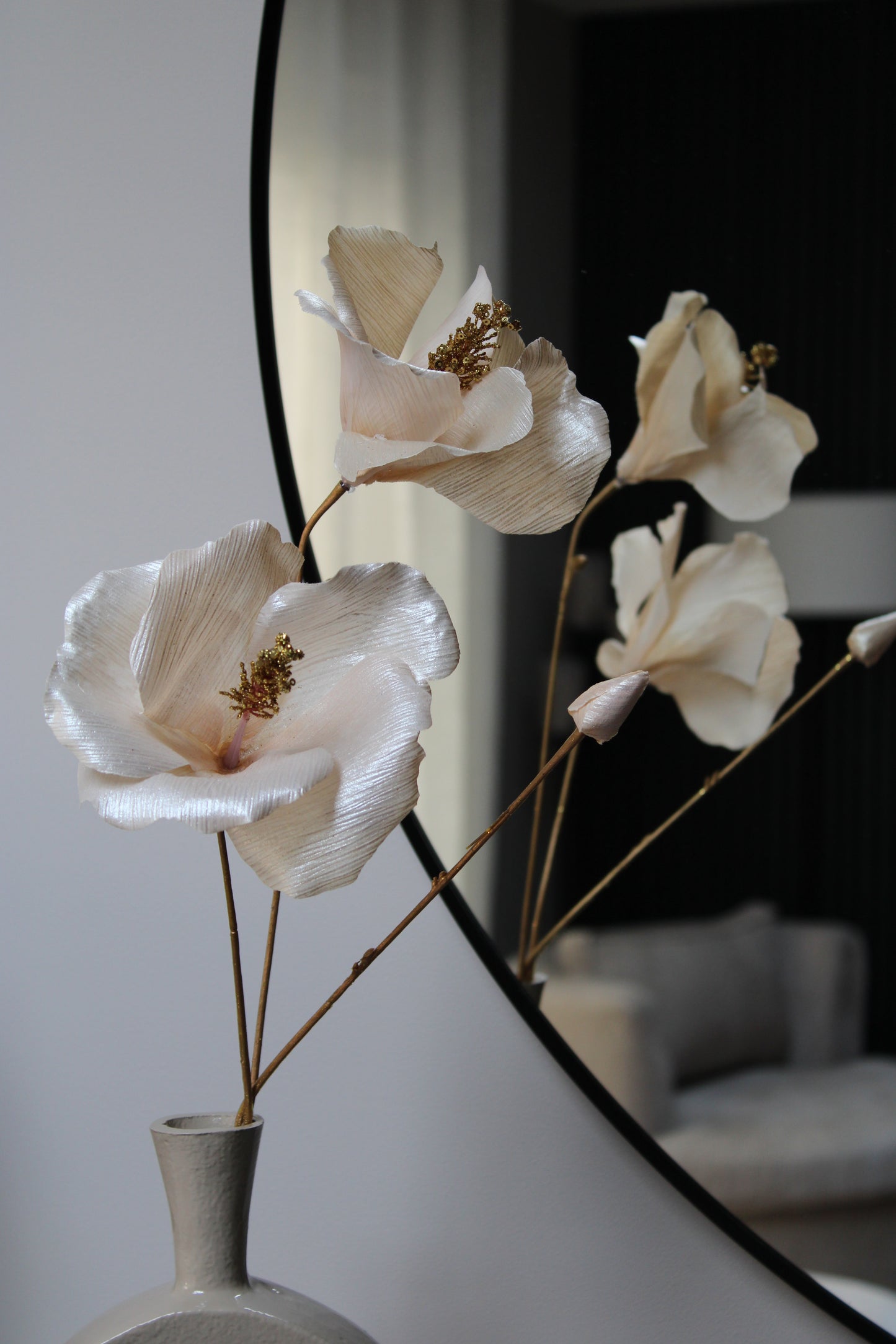 ZIJDEBLOEM | SILK | BEIGE | 92CM