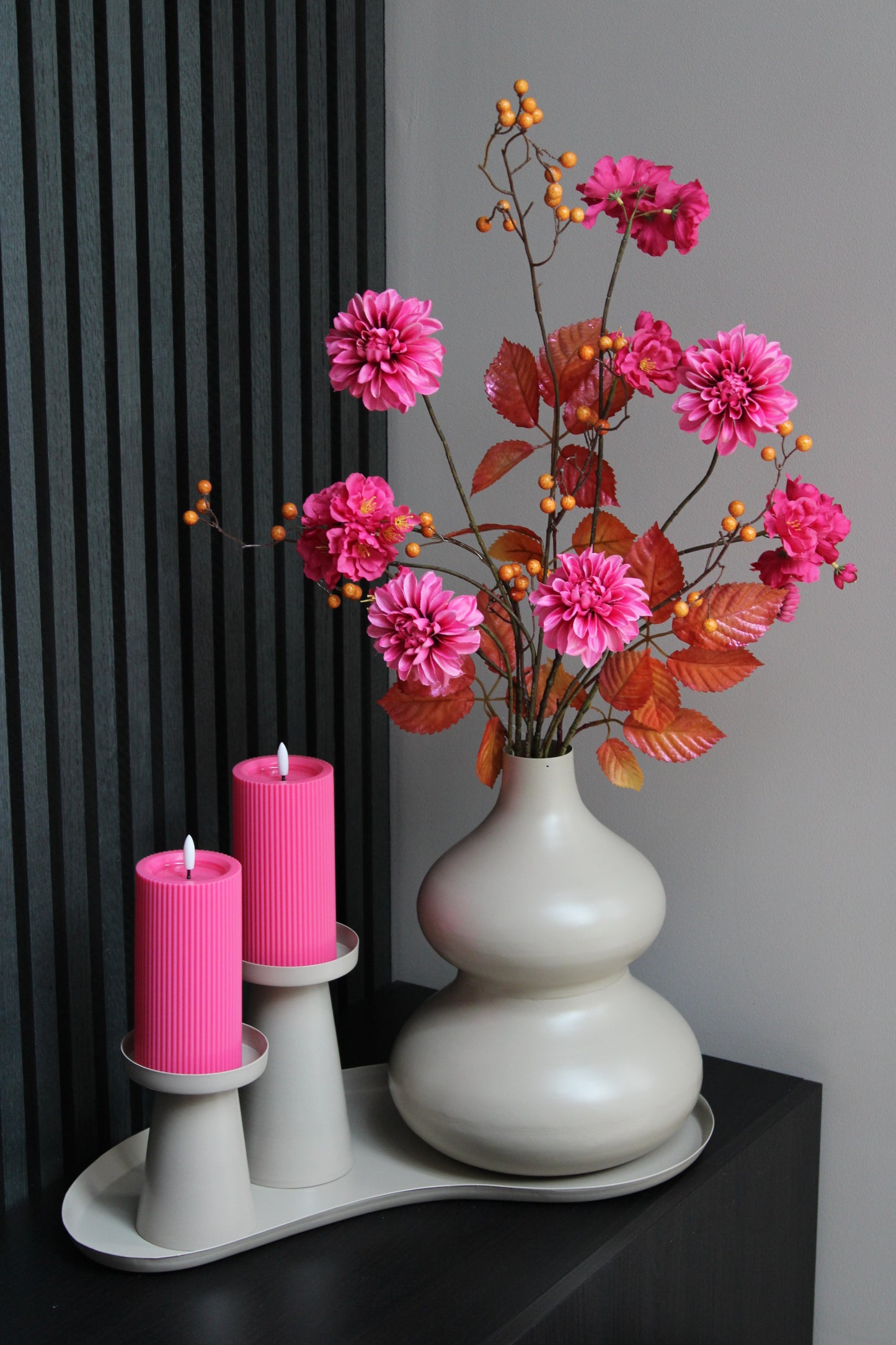 BOEKET LINDE | FUCHSIA/ORANJE