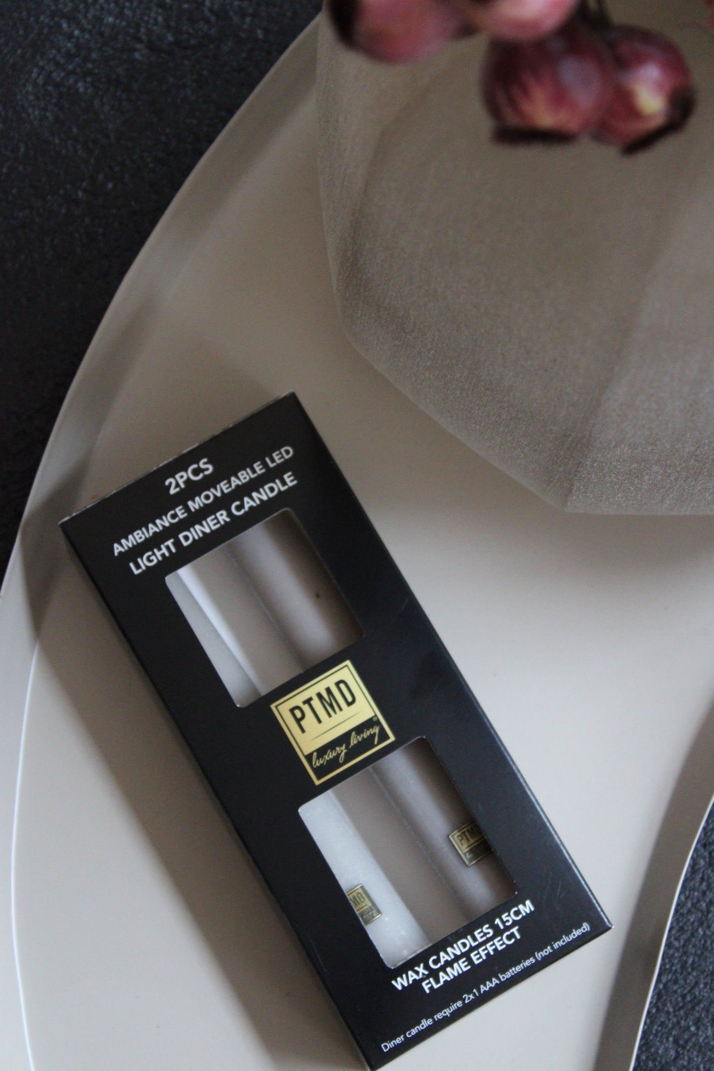 DINERKAARS | PTMD | BEIGE | SET VAN 2 | 15CM