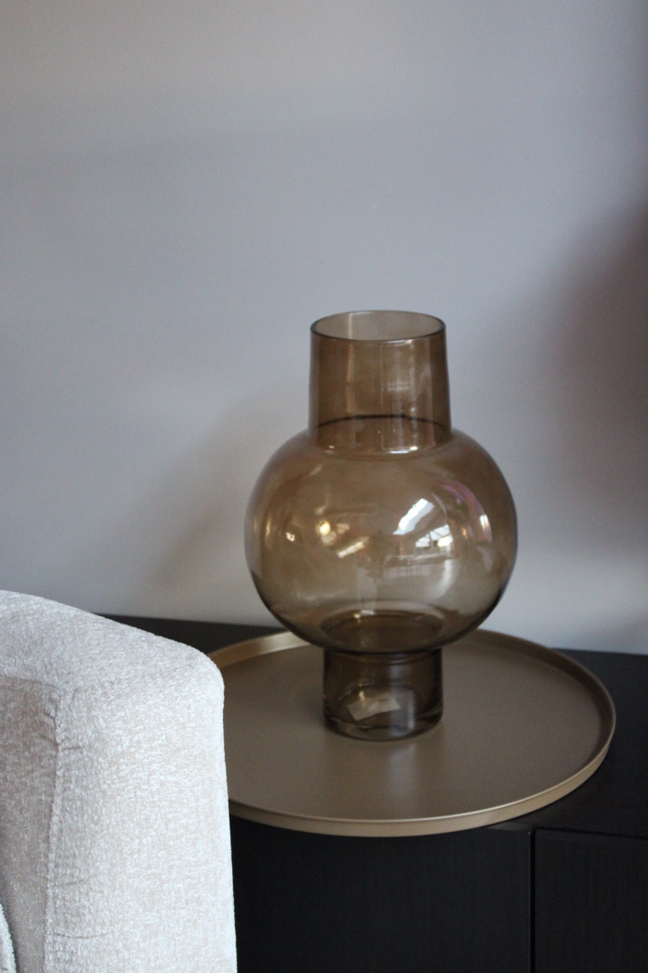GLAZEN VAAS | SAND | 41 CM