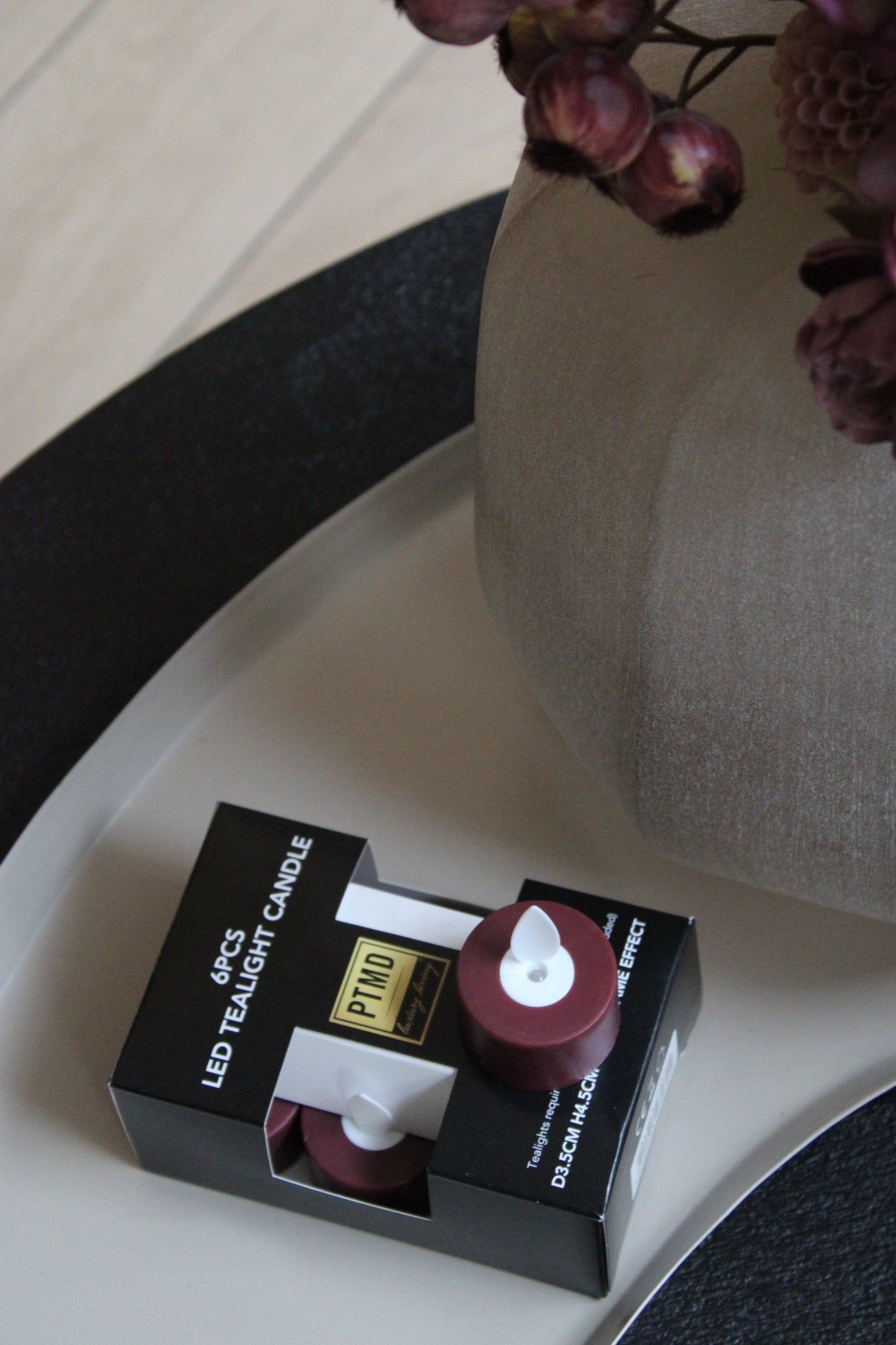 PTMD THEELICHTEN | 6 STUKS | BORDEAUX