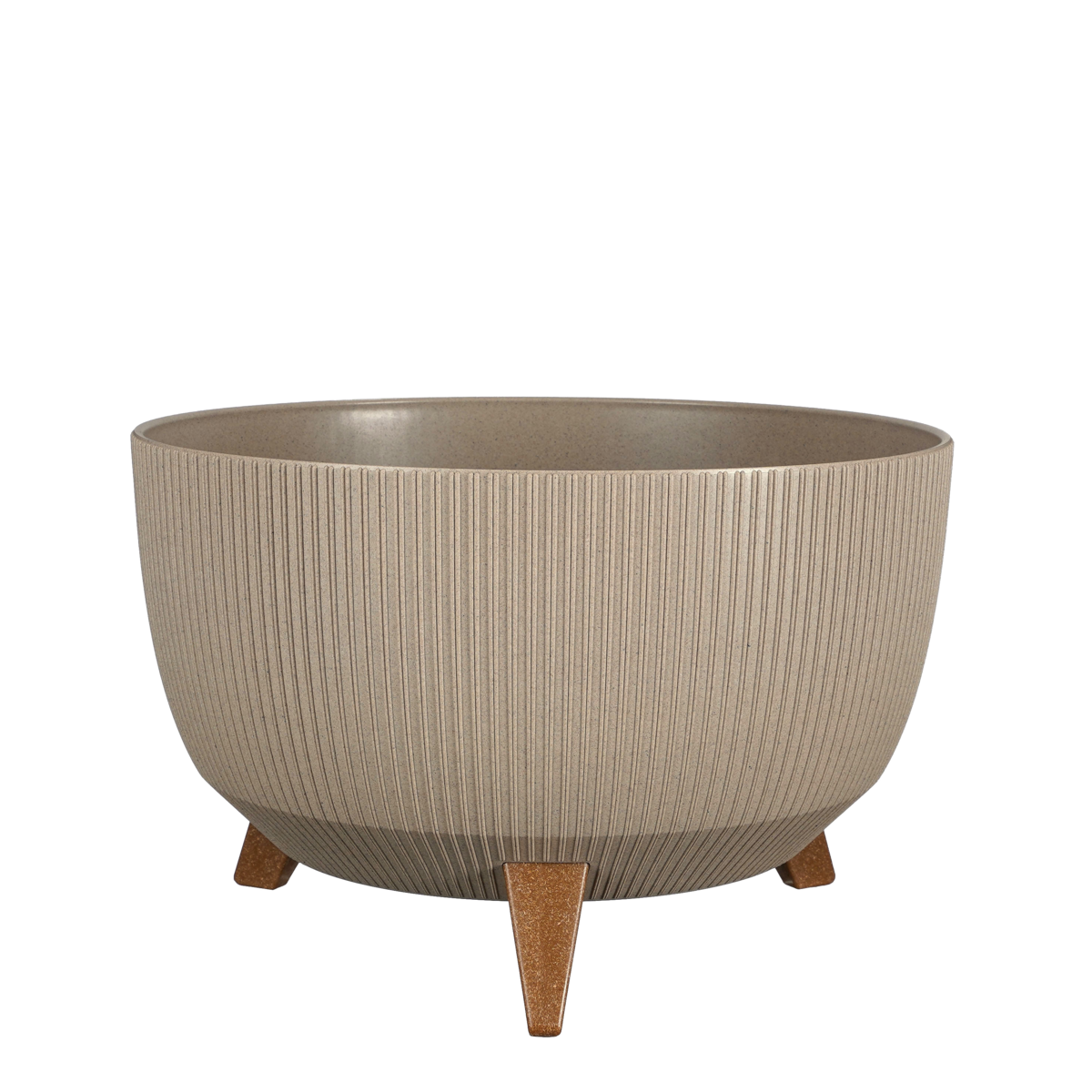 Doppio Bloempot op Poten - H21 x Ø40 cm - Polypropyleen - FSC Mix - Taupe