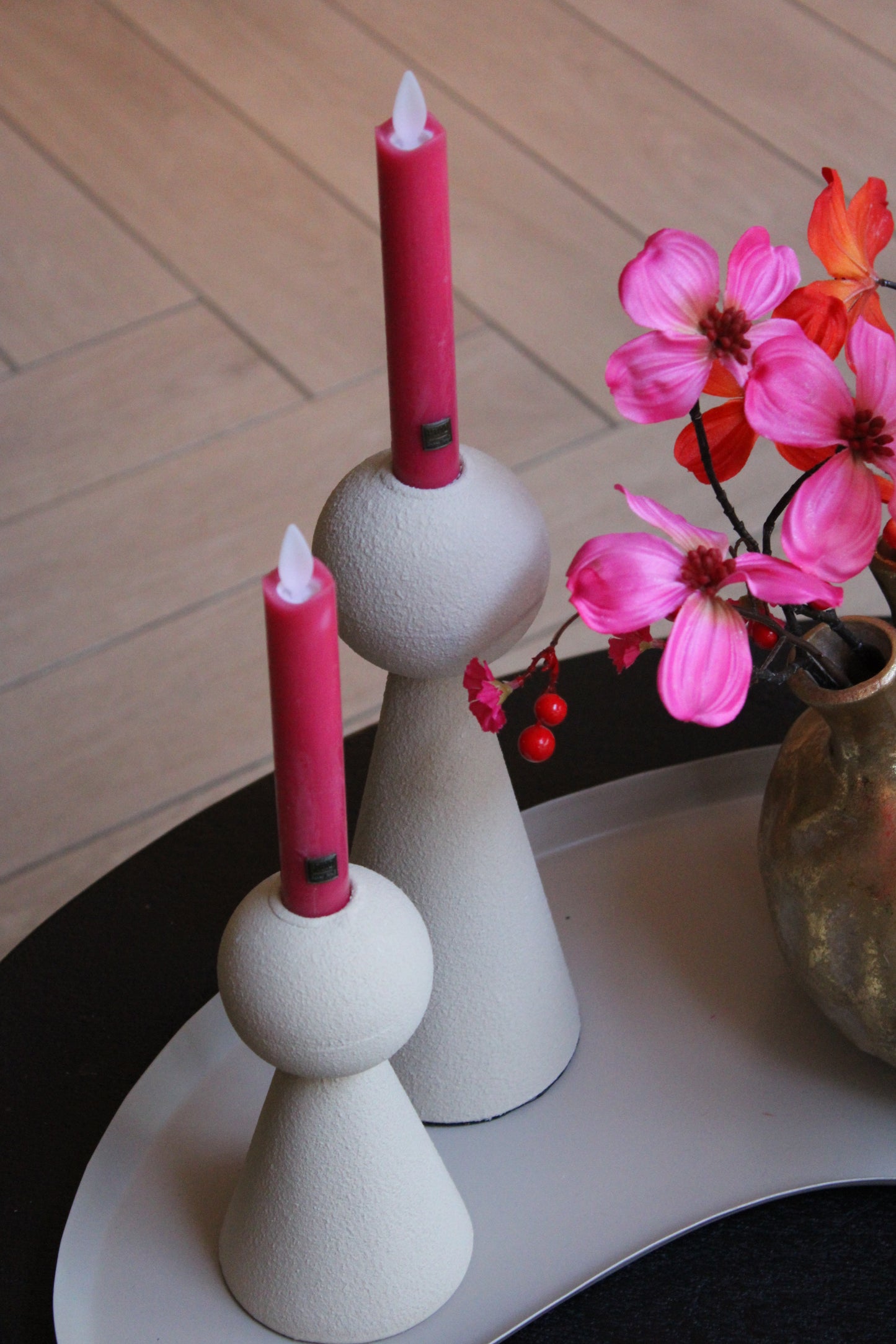 KANDELAAR TIFFIN | CRÈME | 2 FORMATEN