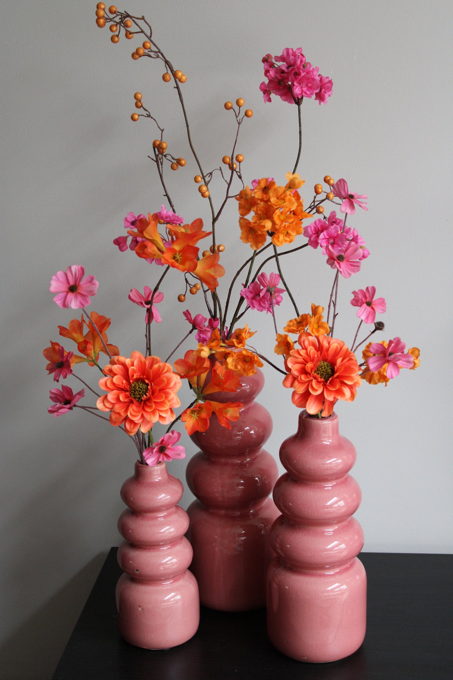 BUBBLE VAAS | AARDEWERK | ROZE