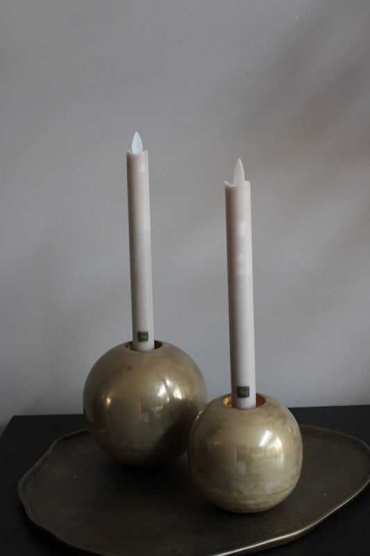 PTMD DINERKAARS LED| BEIGE | SET VAN 2 | 22CM