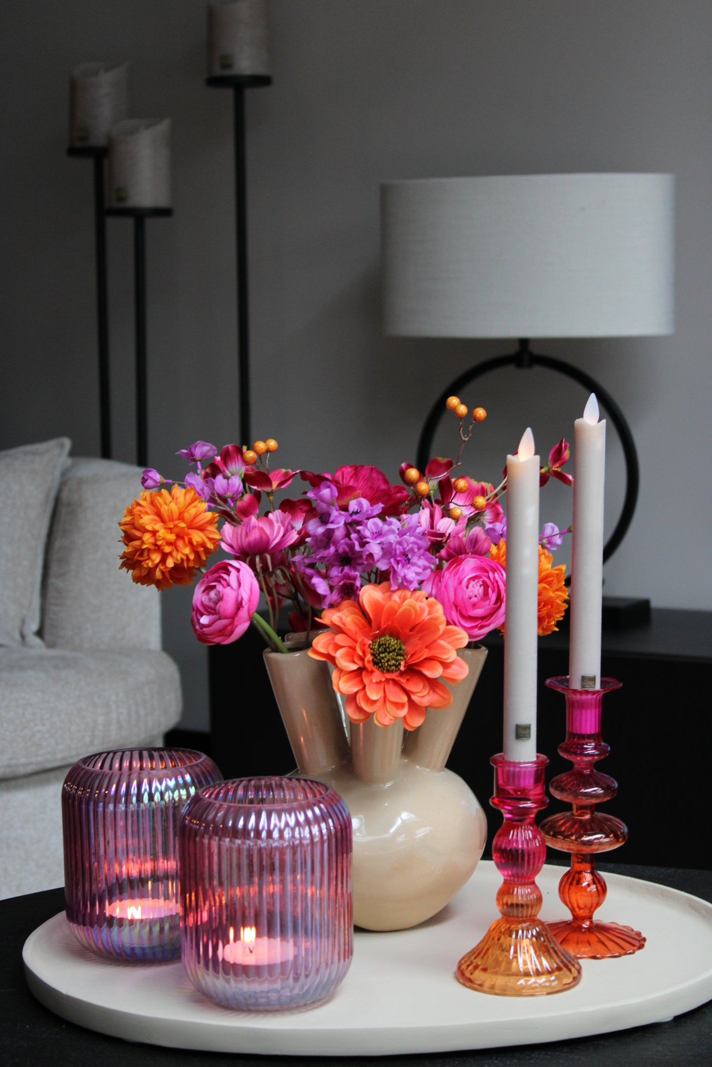 THEELICHTHOUDER | PEDORA | PINK PARELMOER