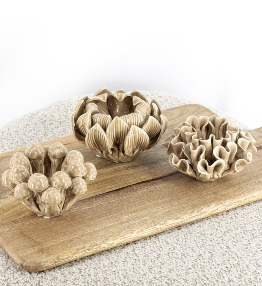 WAXINEHOUDER | PADDESTOEL | BEIGE