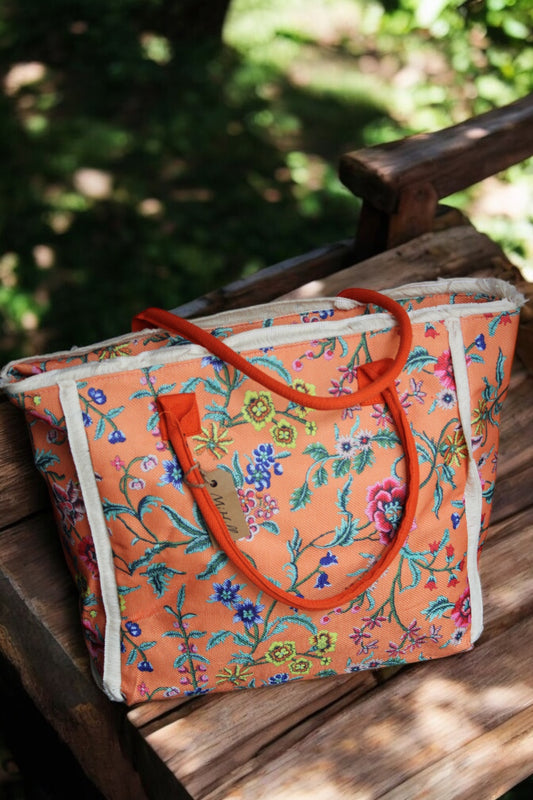 STRANDTAS | ORANJE | MET RITS