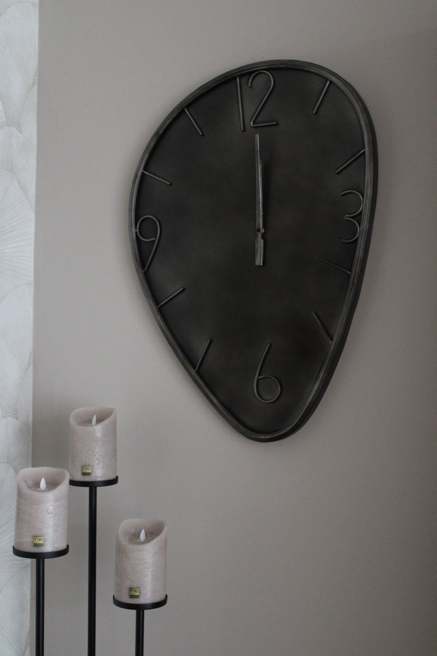 ORGANISCHE KLOK | BRUSHED METAL | GROOT