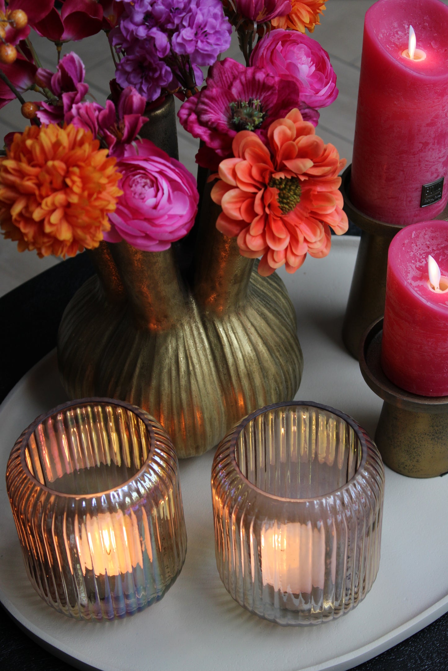 THEELICHTHOUDER | PEDORA | GOLD PARELMOER
