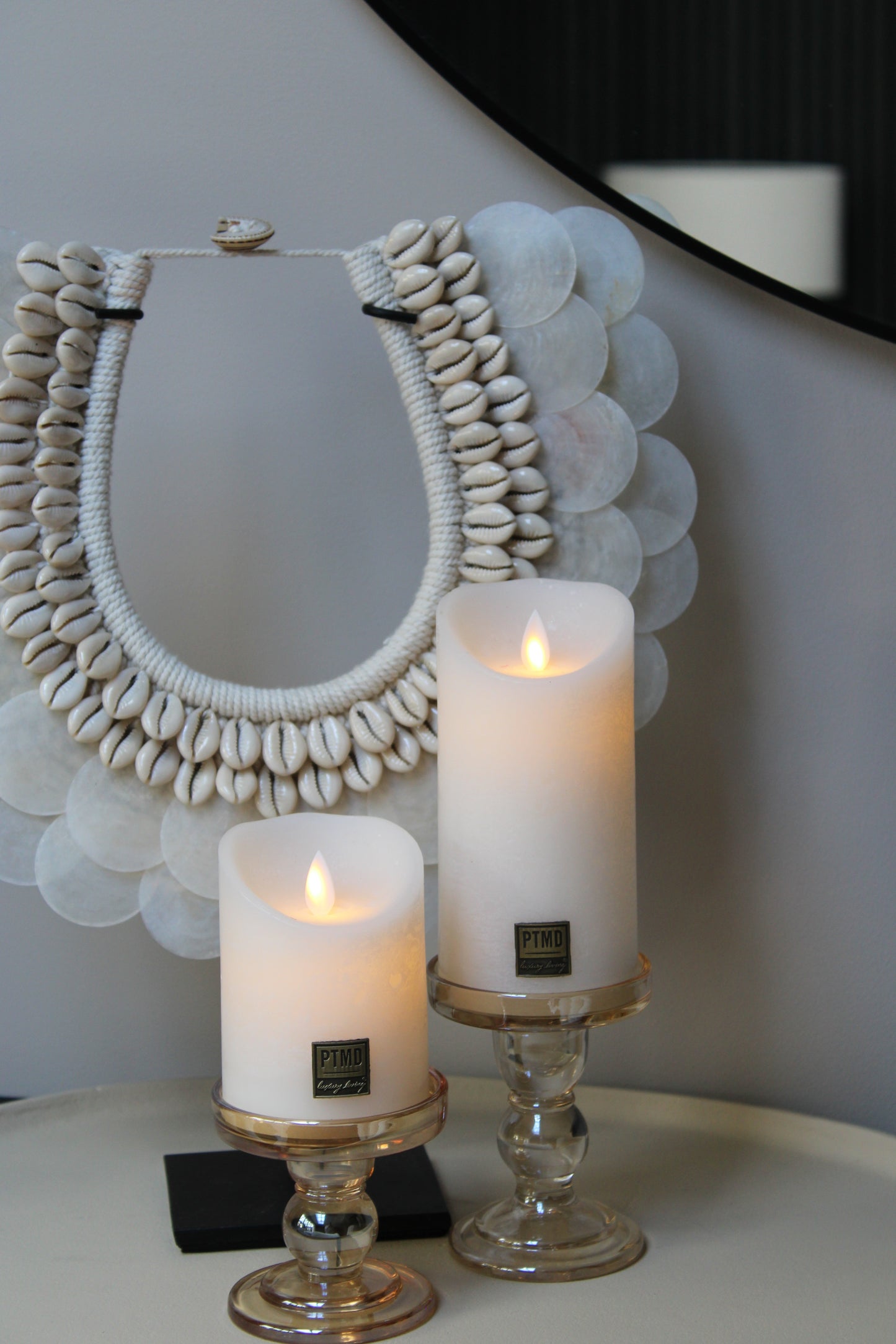 KANDELAAR TAUPE | 2 FORMATEN |