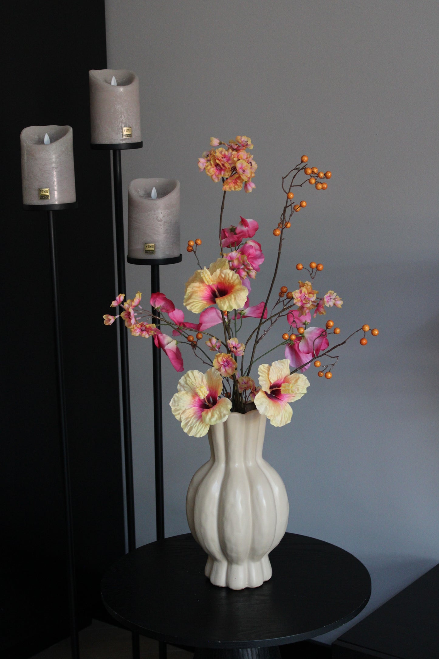 BOEKET MARA | INCL VAAS | BEIGE