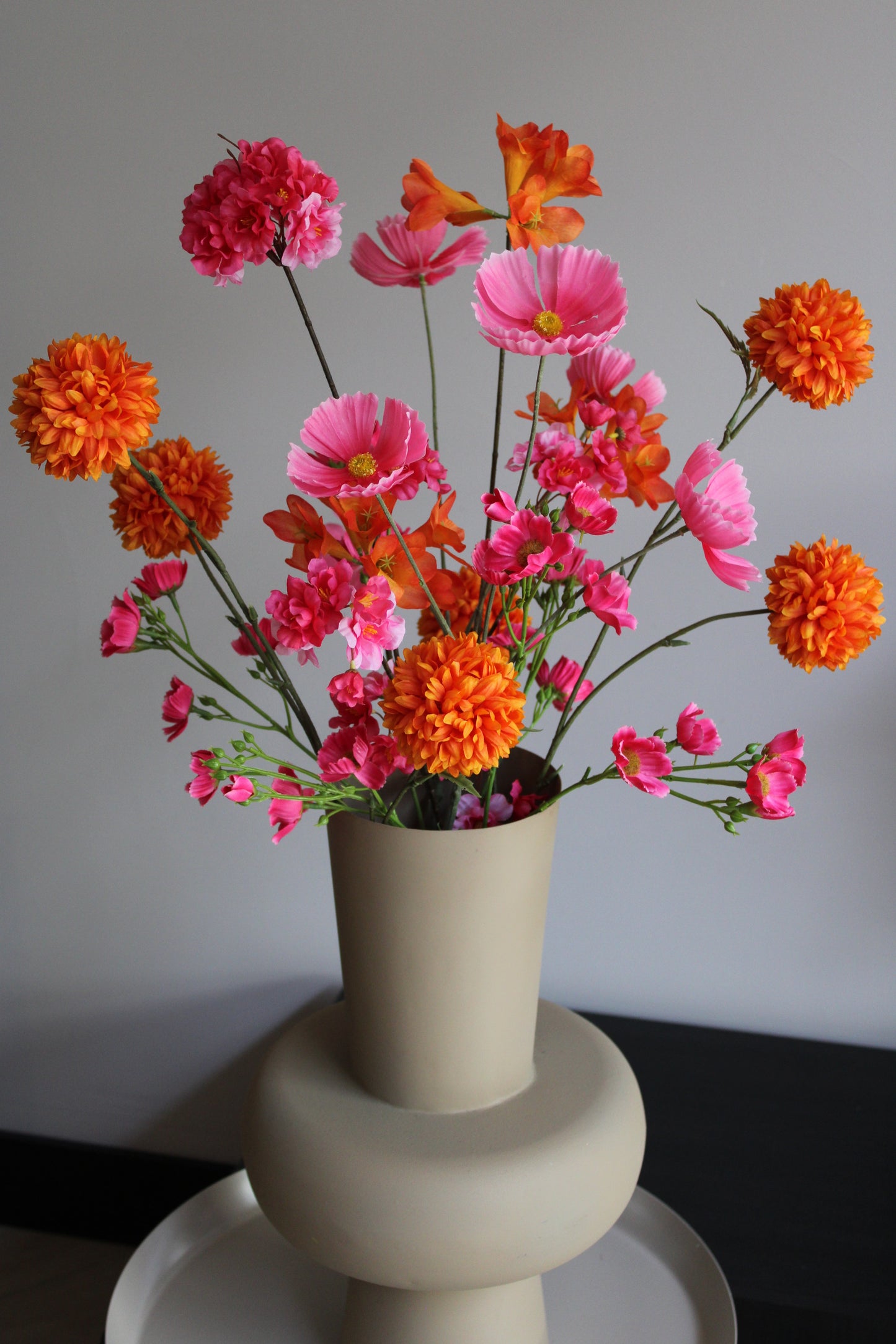 BOEKET LUNA | FUCHSIA / ORANJE