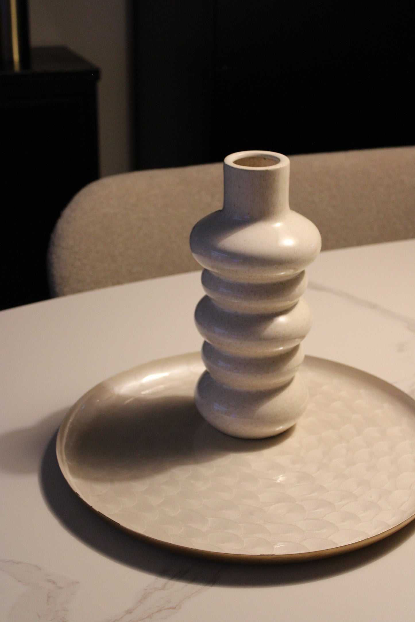 PEBBLES VAAS | AARDEWERK | BEIGE