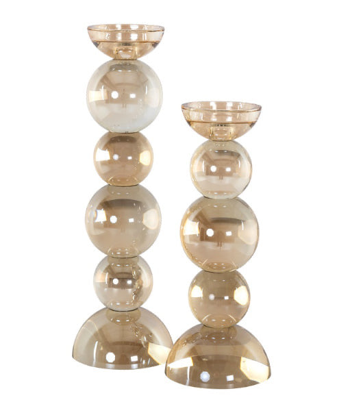 KANDELAAR SET VAN 3 | AMBER | PRE ORDER