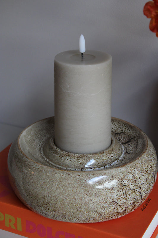 LED KAARS TAUPE | LIGHT & LIVING | 7,5X12,5CM