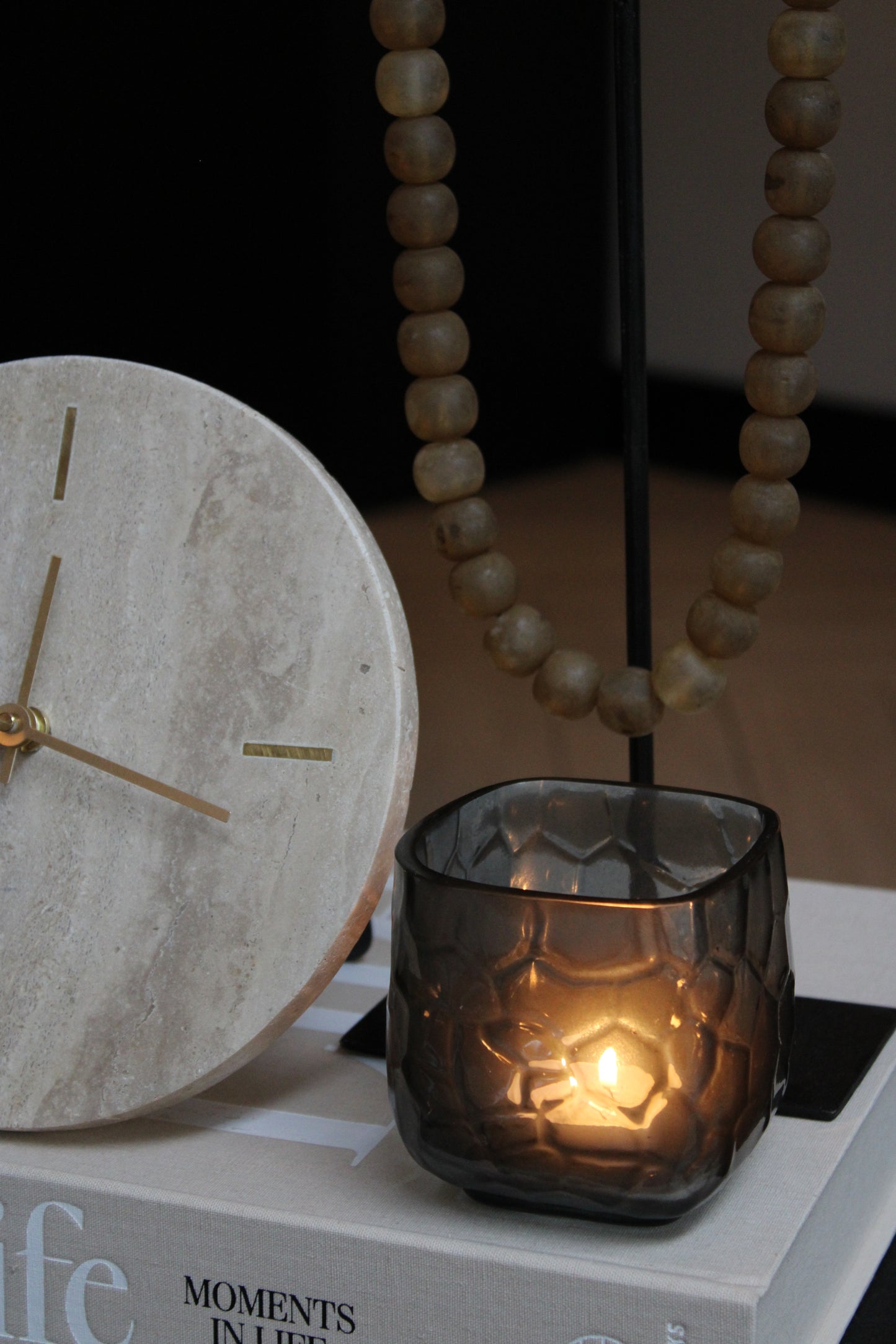 LUXE THEELICHTHOUDER | SMOKE | SQUARE