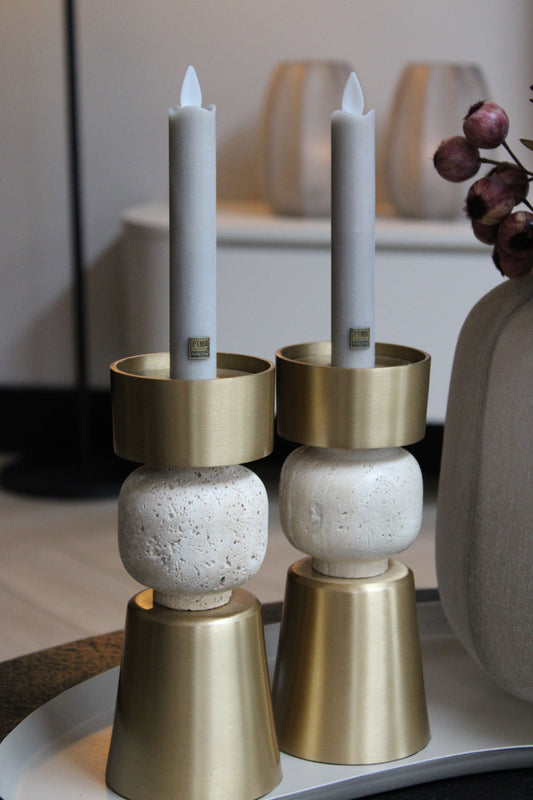 DINERKAARS | PTMD | BEIGE | SET VAN 2 | 15CM