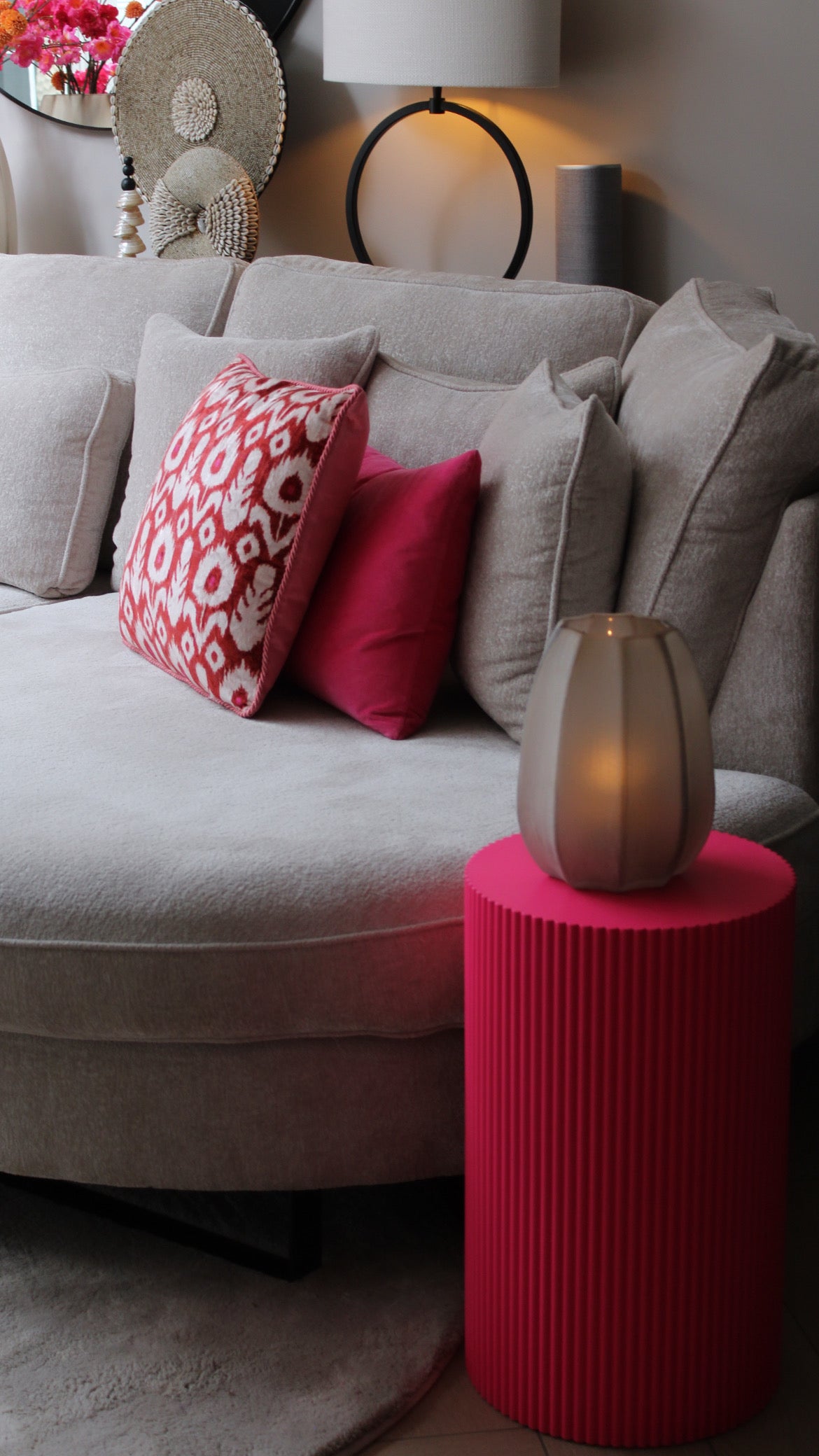 BIJZETTAFEL | FUCHSIA | RIBBEL