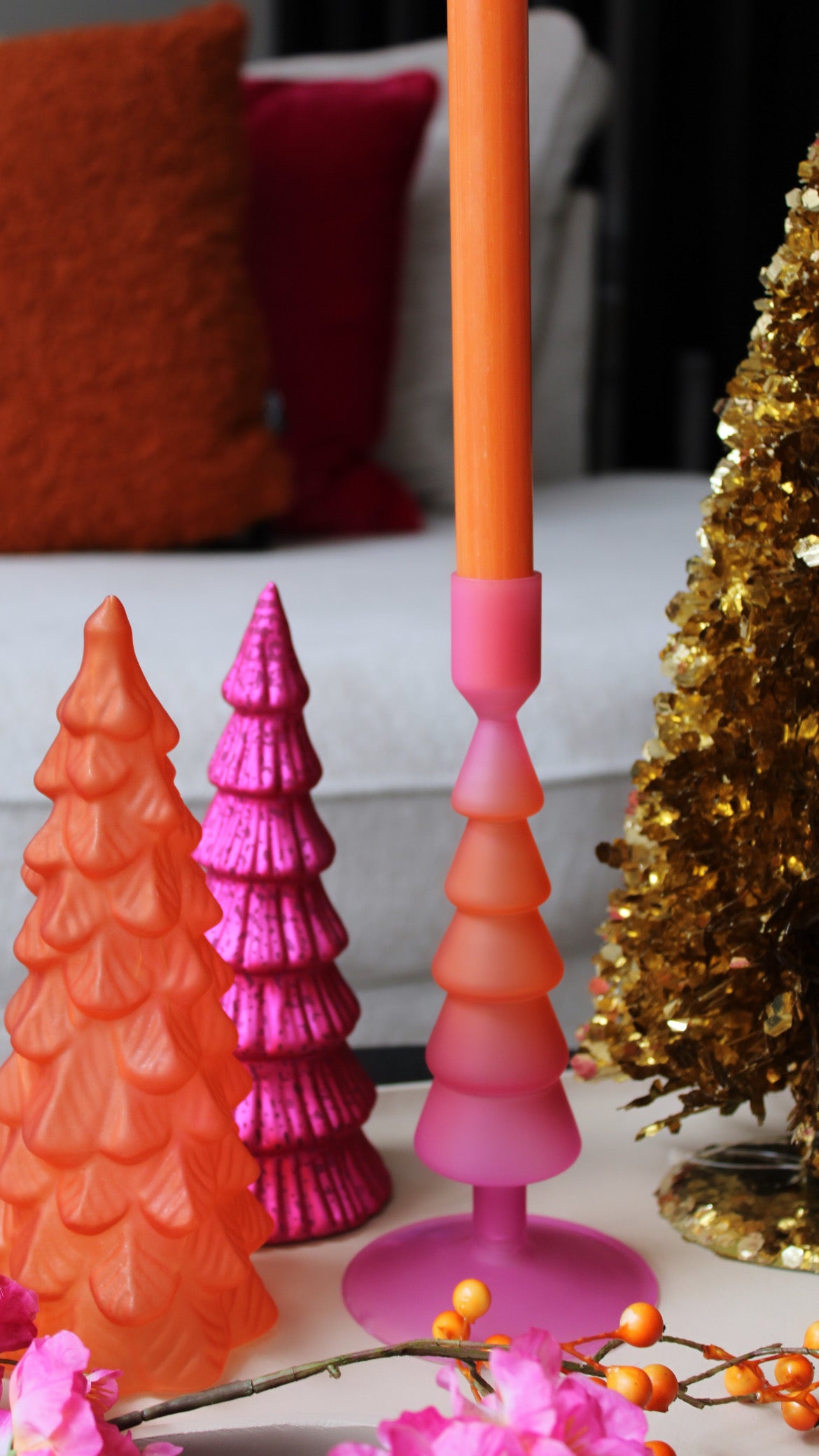 KANDELAAR | FUCHSIA | KERSTBOOM
