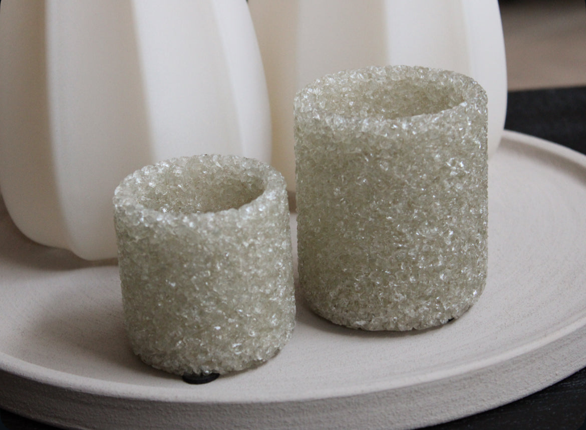 THEELICHT BEIGE | SET VAN 2 | SPARKLY