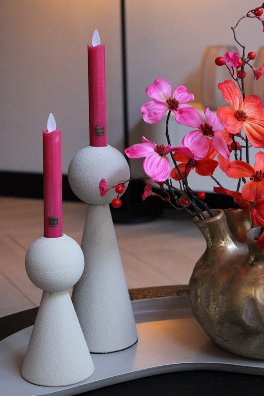 KANDELAAR TIFFIN | CRÈME | 2 FORMATEN