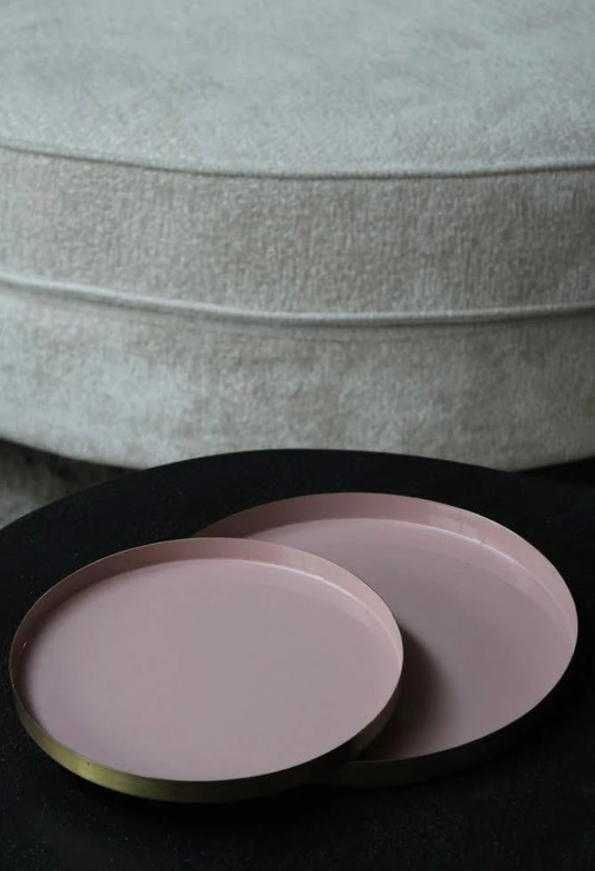 ROND DIENBLAD | SET VAN 2 | ROZE