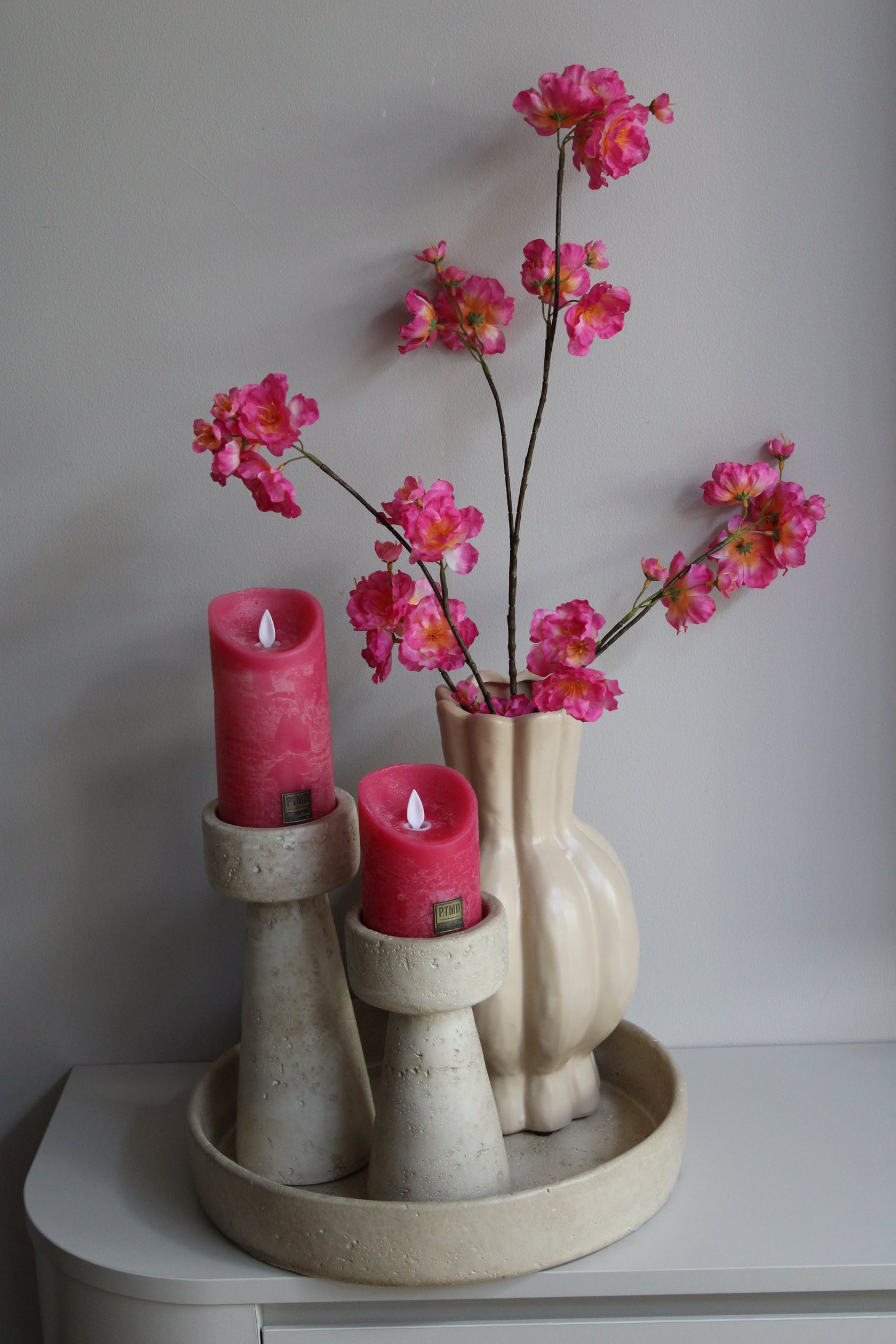 COMPLEET DIENBLAD | AARDEWERK | FUCHSIA