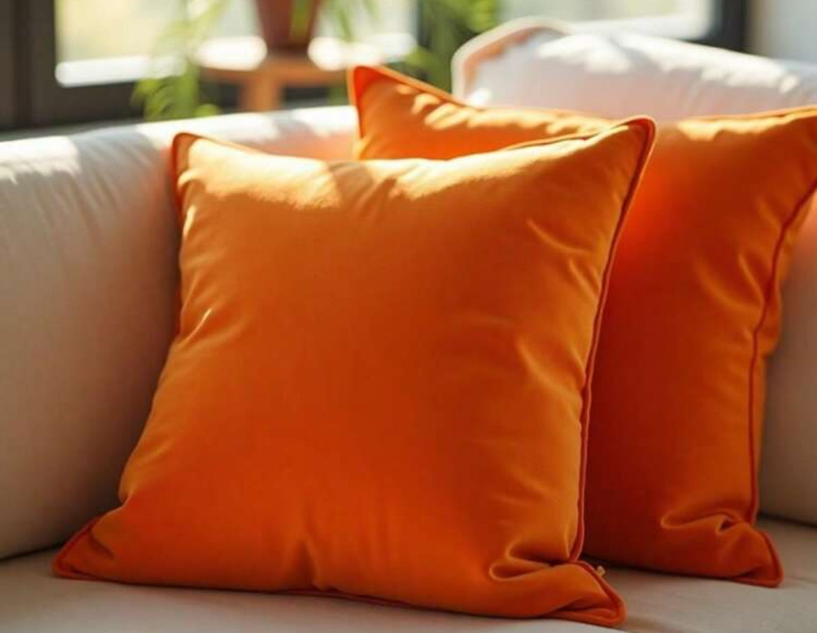 KUSSENHOES ORANJE | 45x45