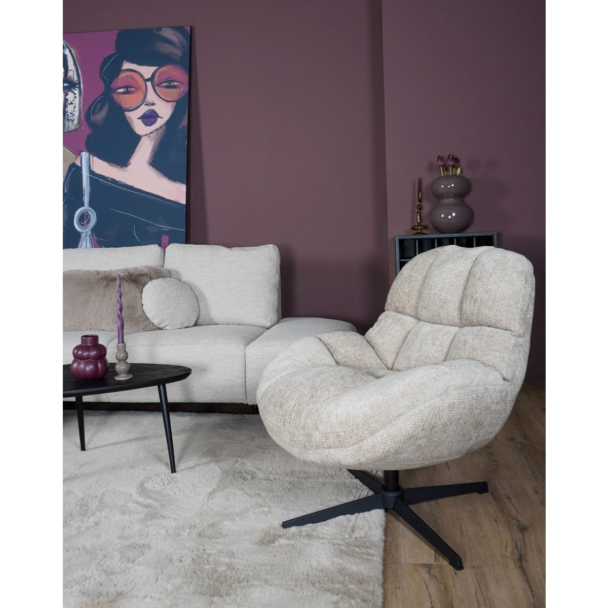 Fauteuil Charlie Clay