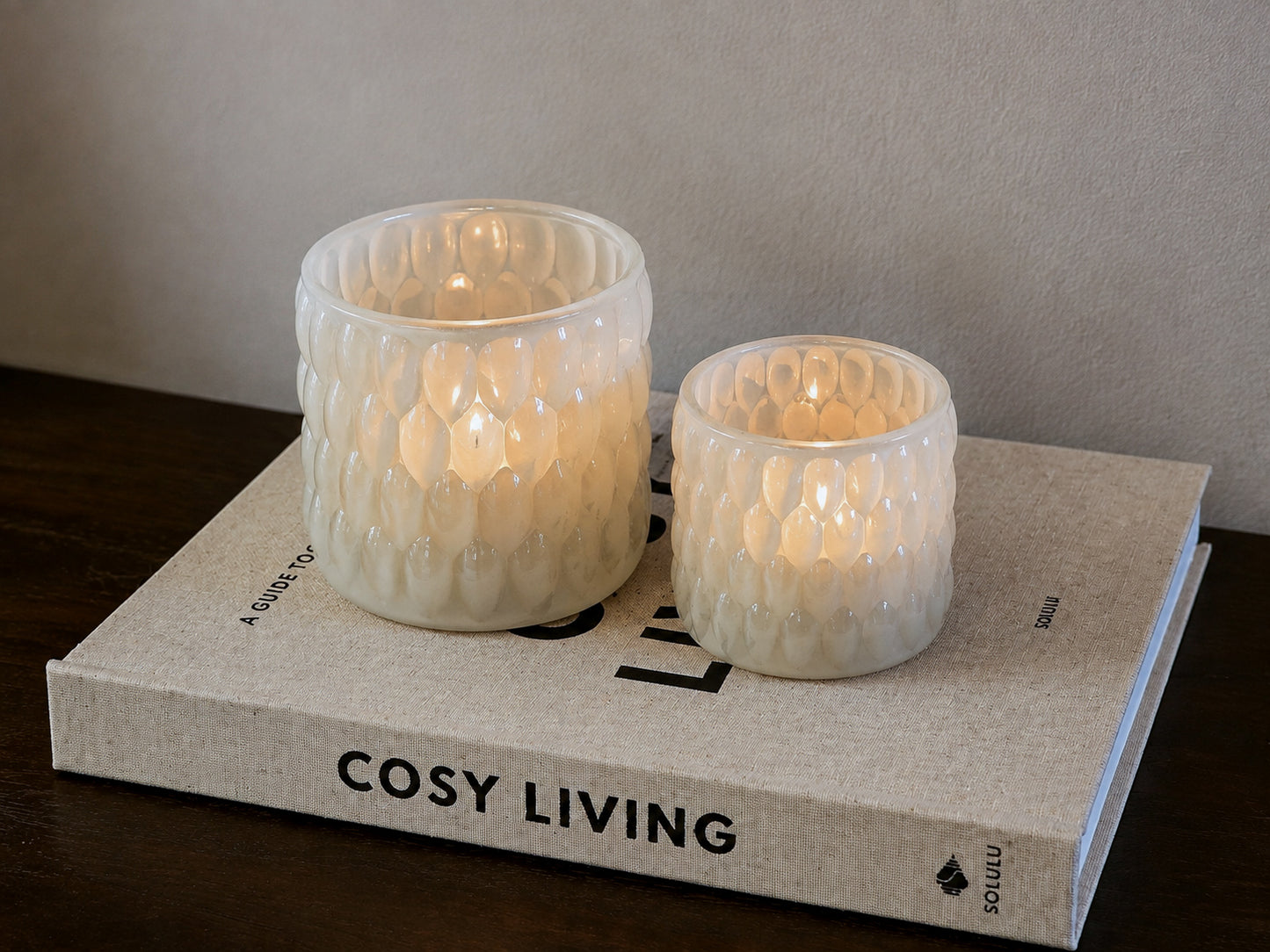 TEALIGHT | BEIGE | SET VAN 2