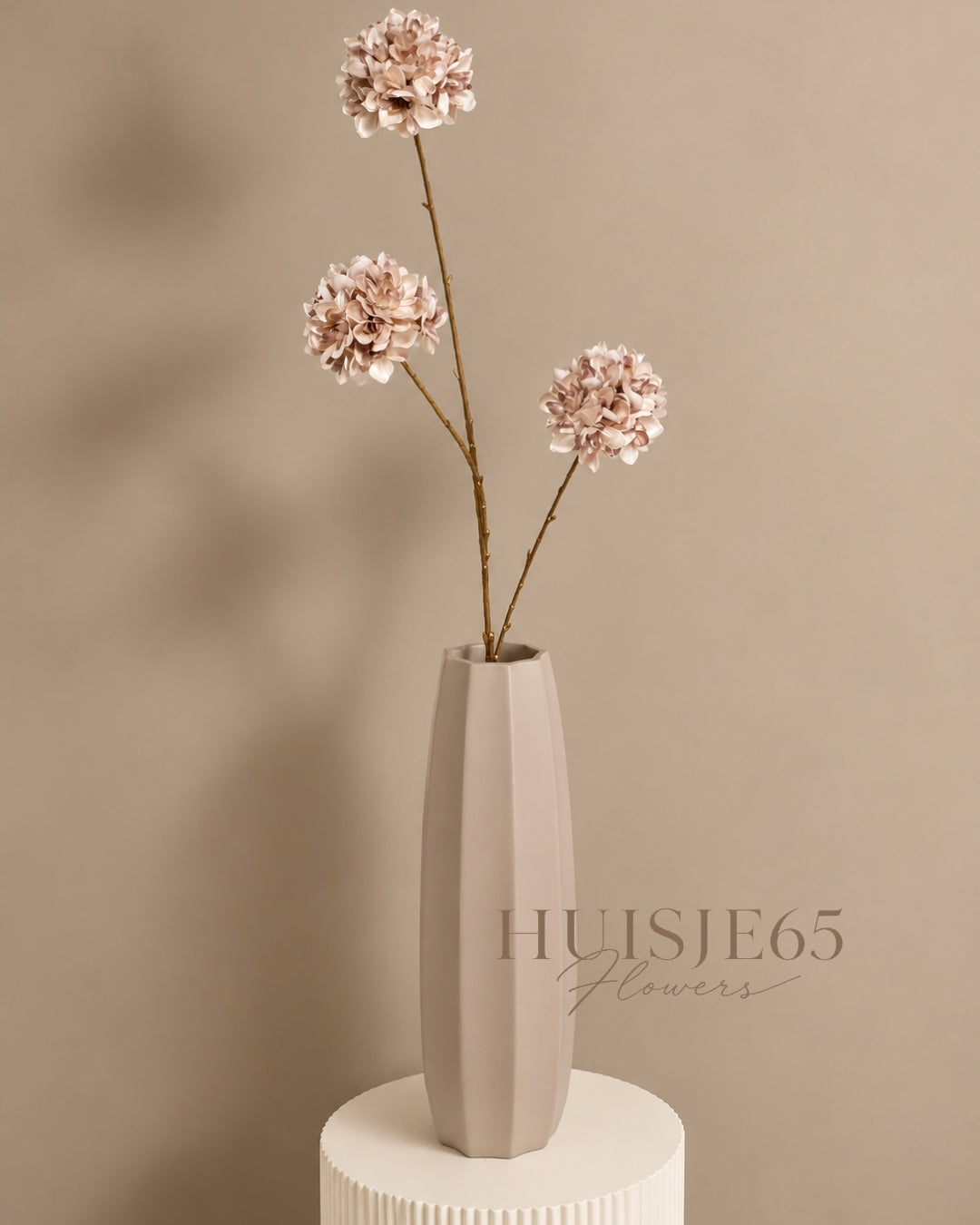 RODODENDRON | BEIGE | 85CM | 3 BOLLEN