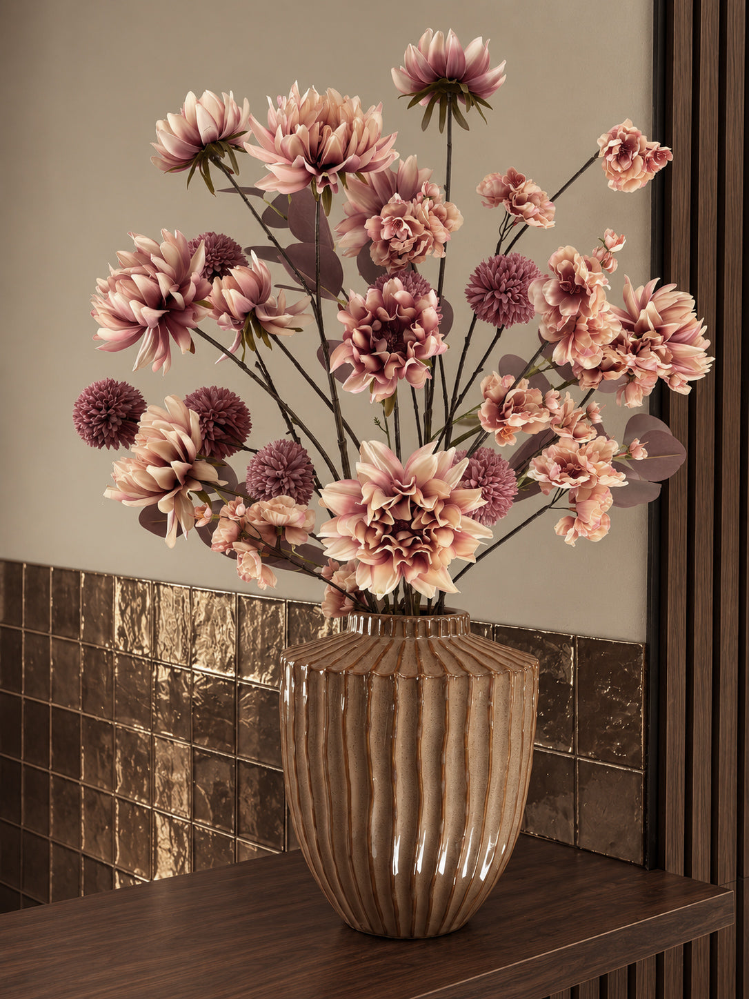 ZIJDE BOEKET | MAUVE | SPECIAL