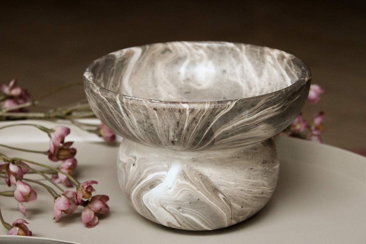 BOWL | MARBLE BROWN