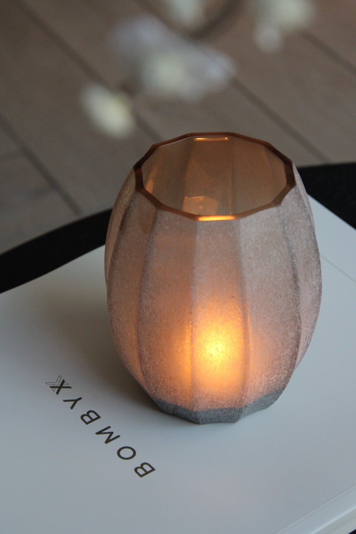 PYRITE TEALIGHT | BOMBYXX | FROSTED