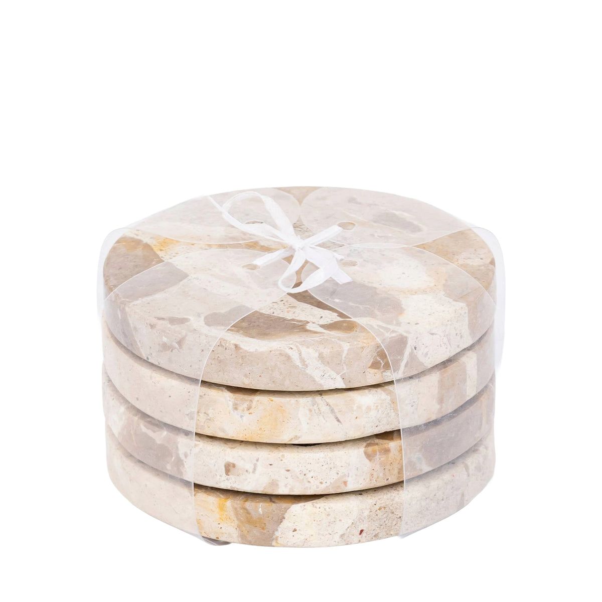 ONDERZETTERS | MARBLE BEIGE | 4 STUKS