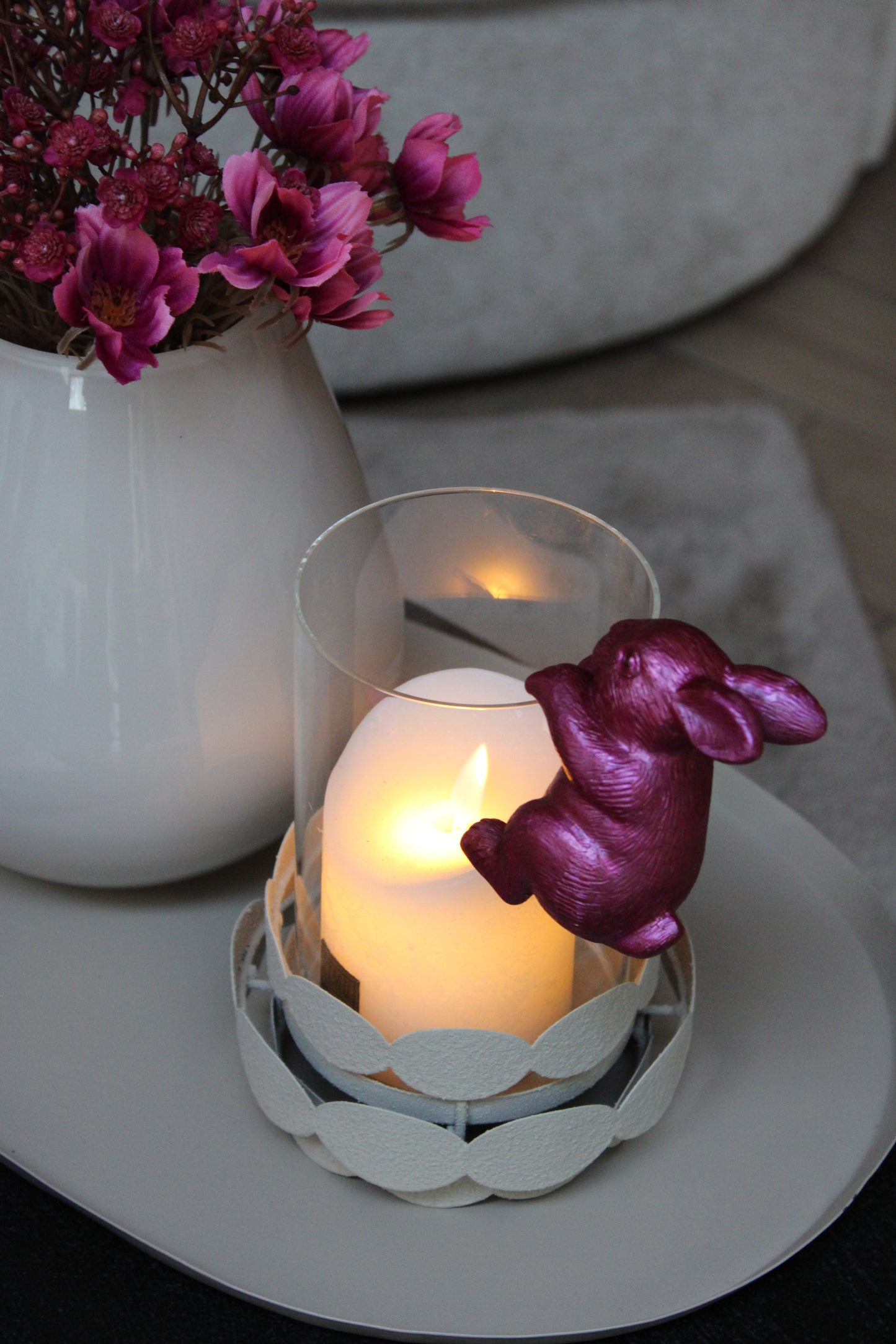 DECORATIE HANGER | KONIJN | FUCHSIA