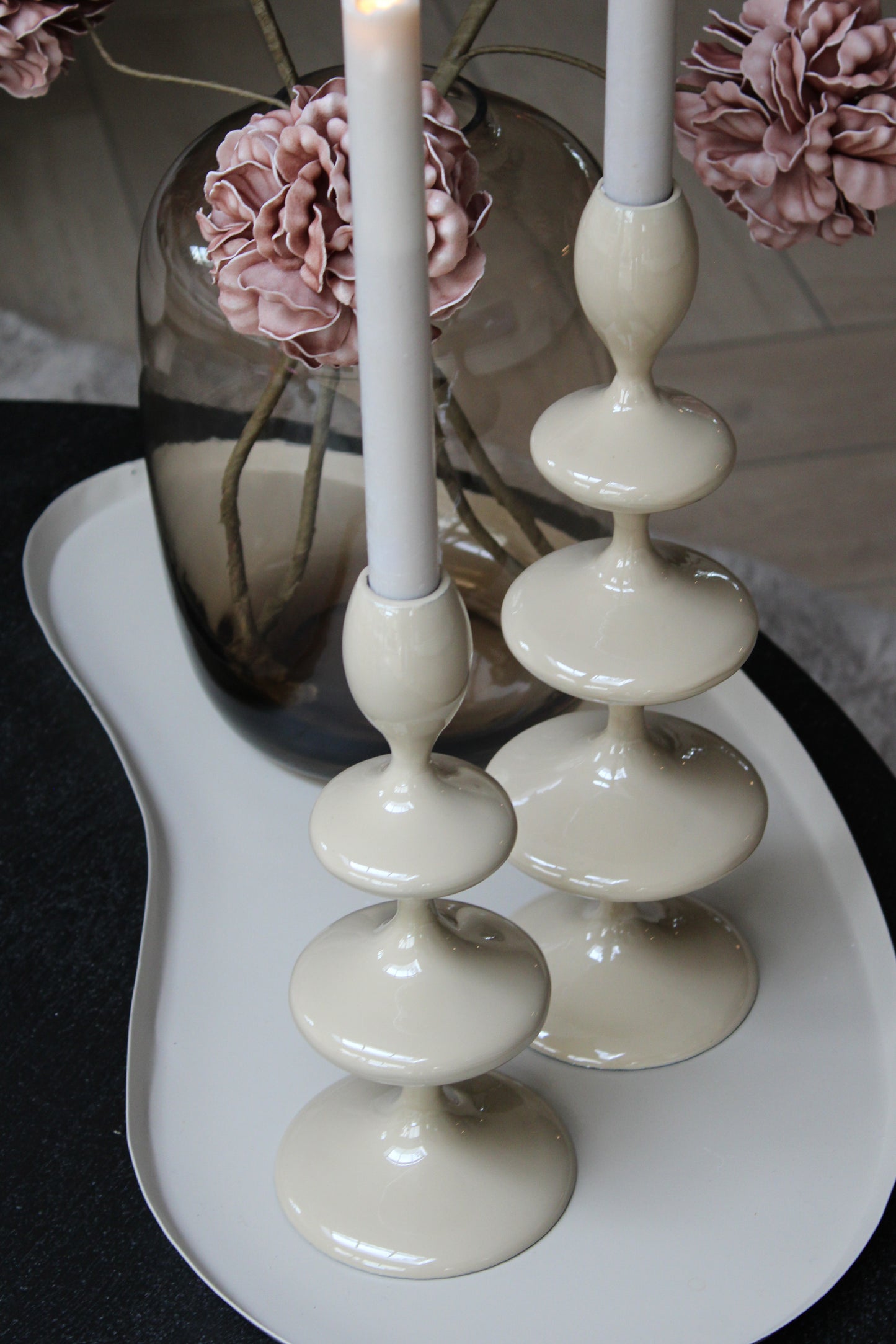KANDELAAR SAND | LIGHT & LIVING | 2 FORMATEN